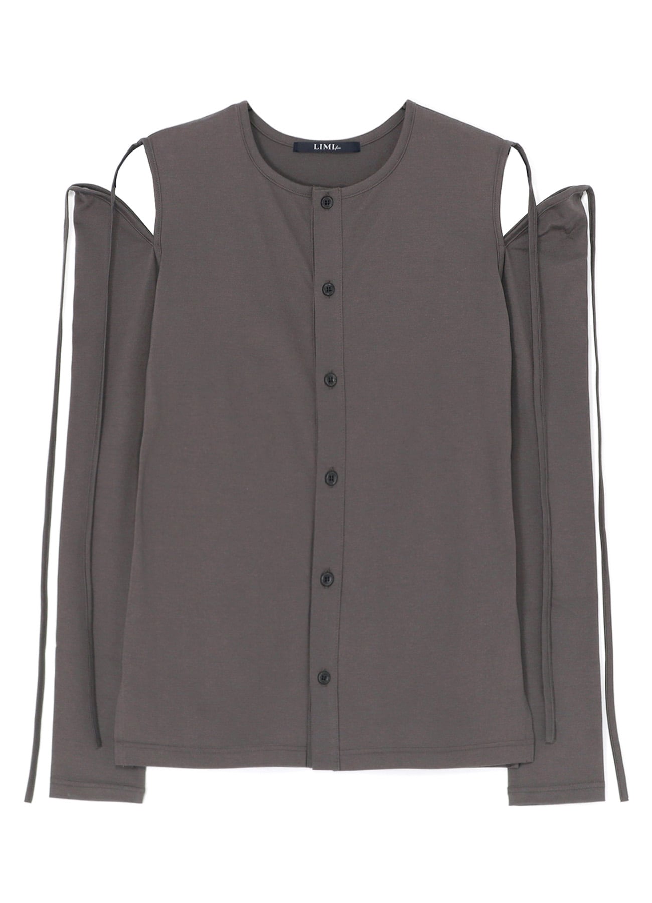 60/2 COTTON JERSEY TOP WITH SHOULDER RIBBON DETAILS