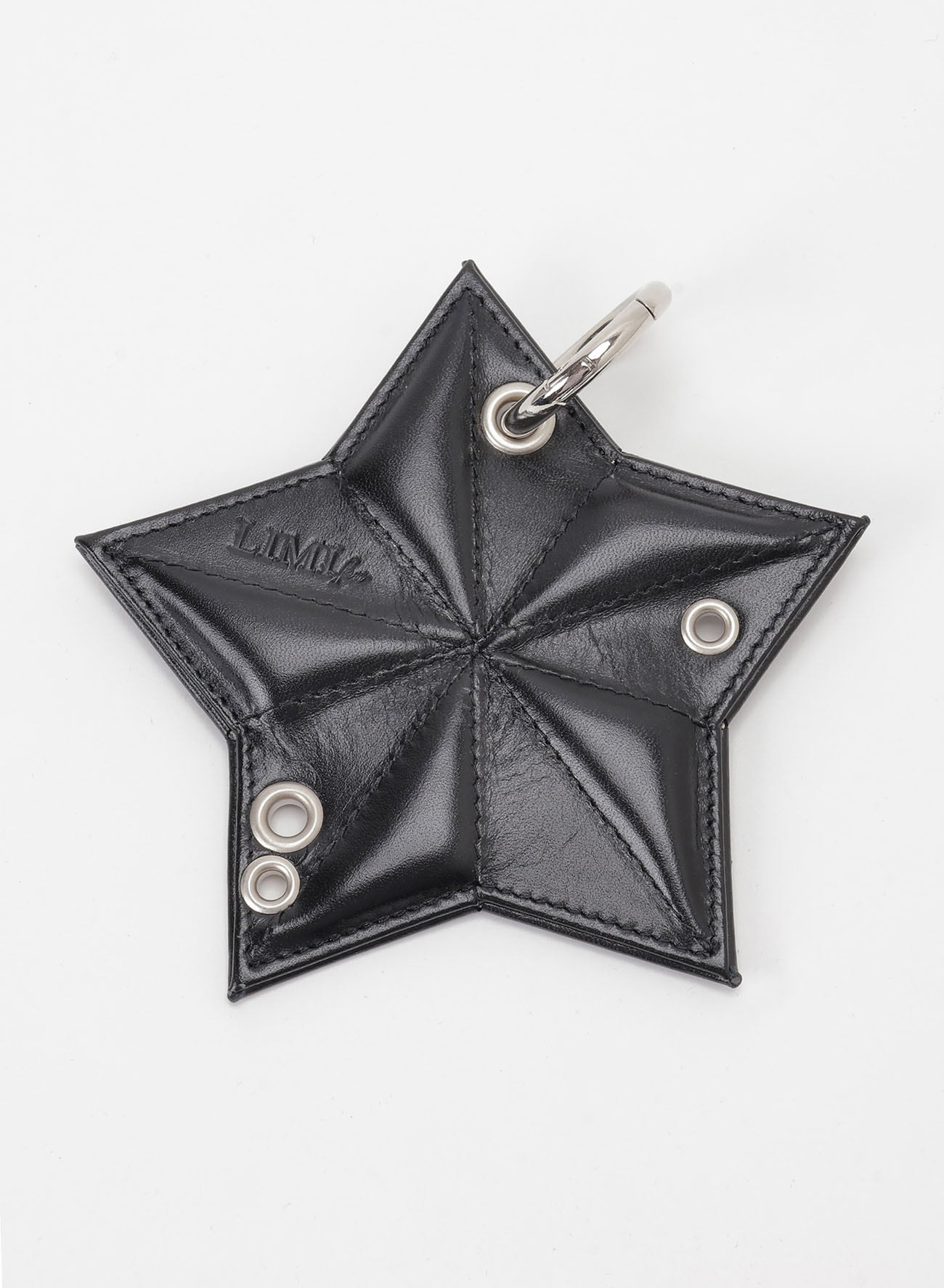 SMOOTH LEATHER EYELET STAR MIRROR