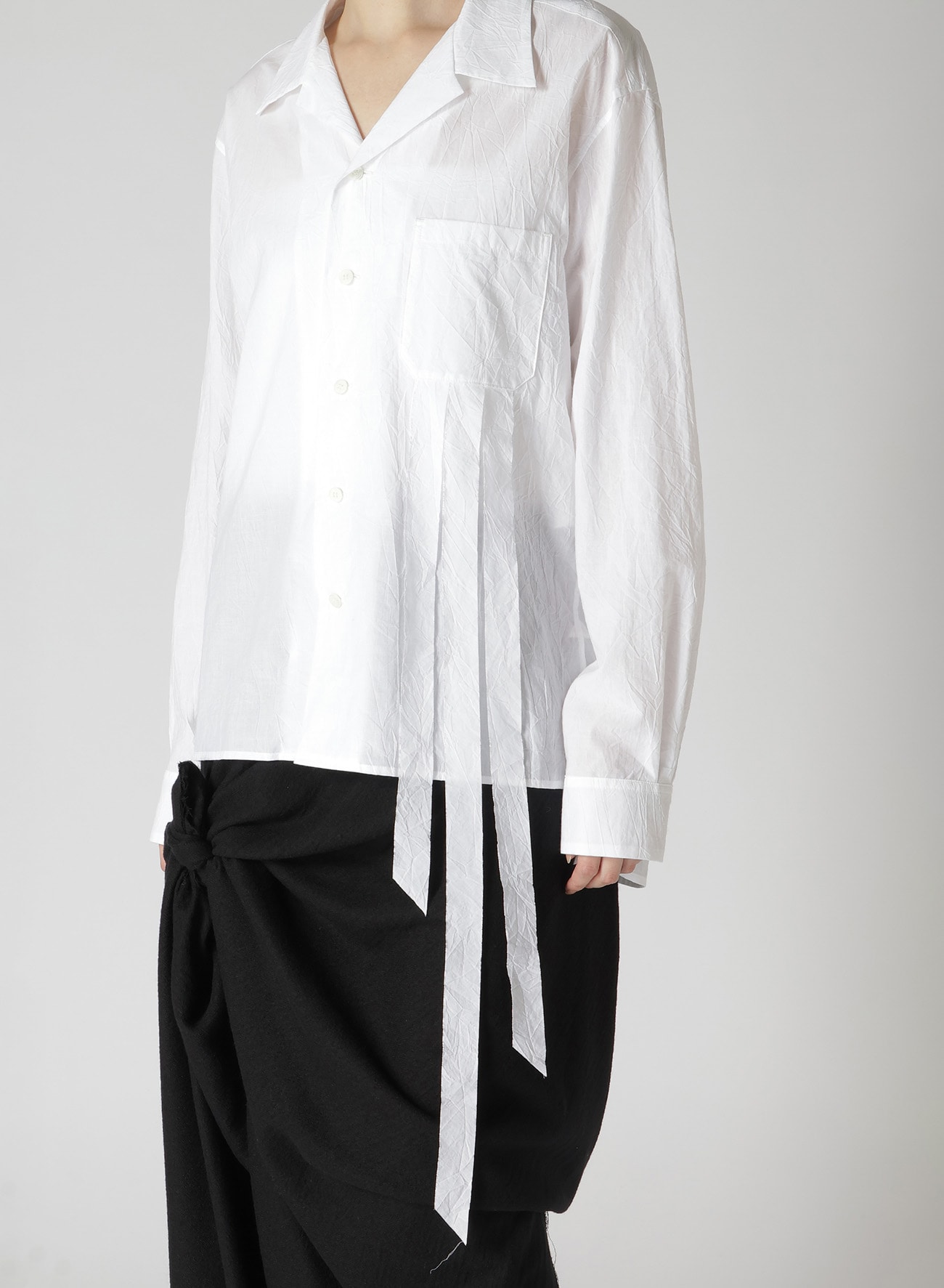 WASHER TYPEWRITER FRINGE SHIRT