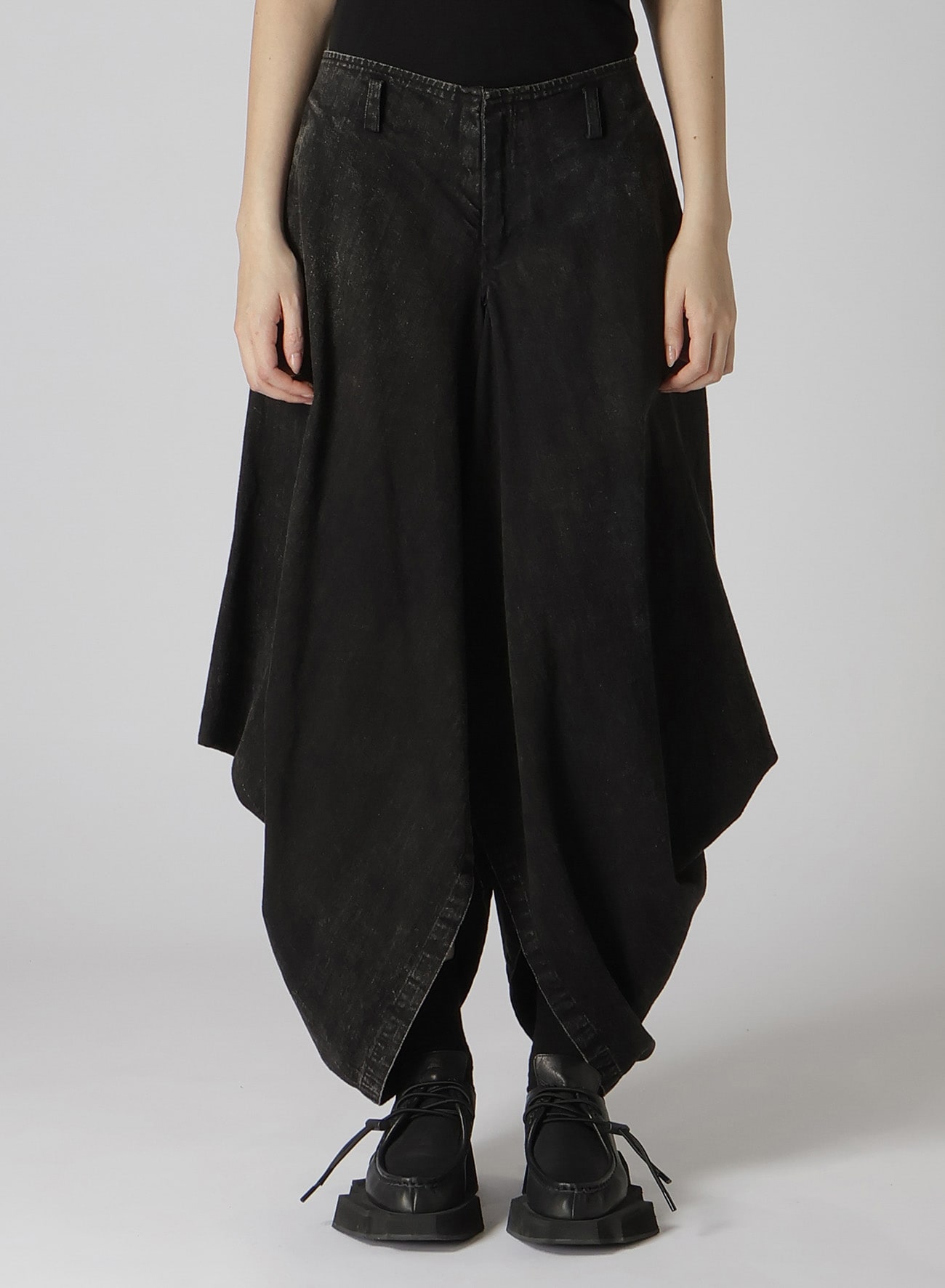 POWDER BLEACH BOX PANTS B