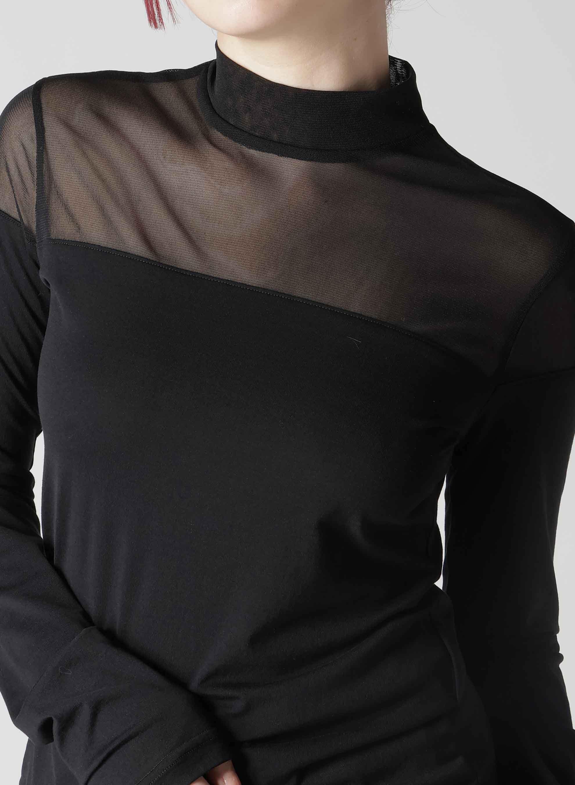 PANELED HIGH NECK PULLOVER
