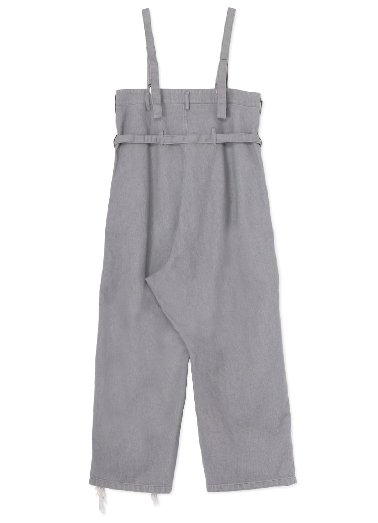 RIPPED DENIM SUSPENDERS OVERALL