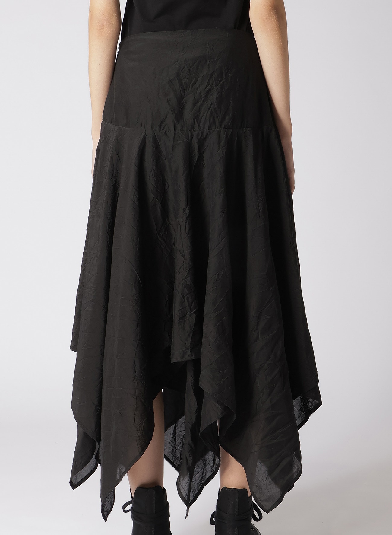 COTTON/SILK WASHED LAWN TIED SKIRT