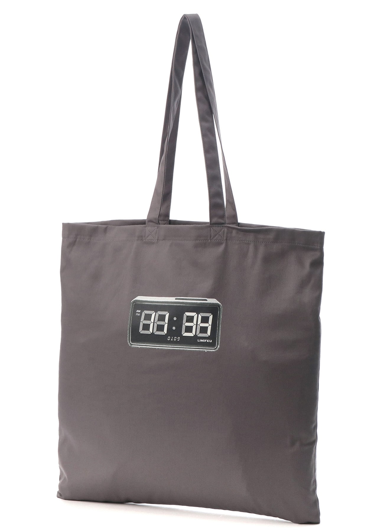 Clock Print Cotton Tote Bag