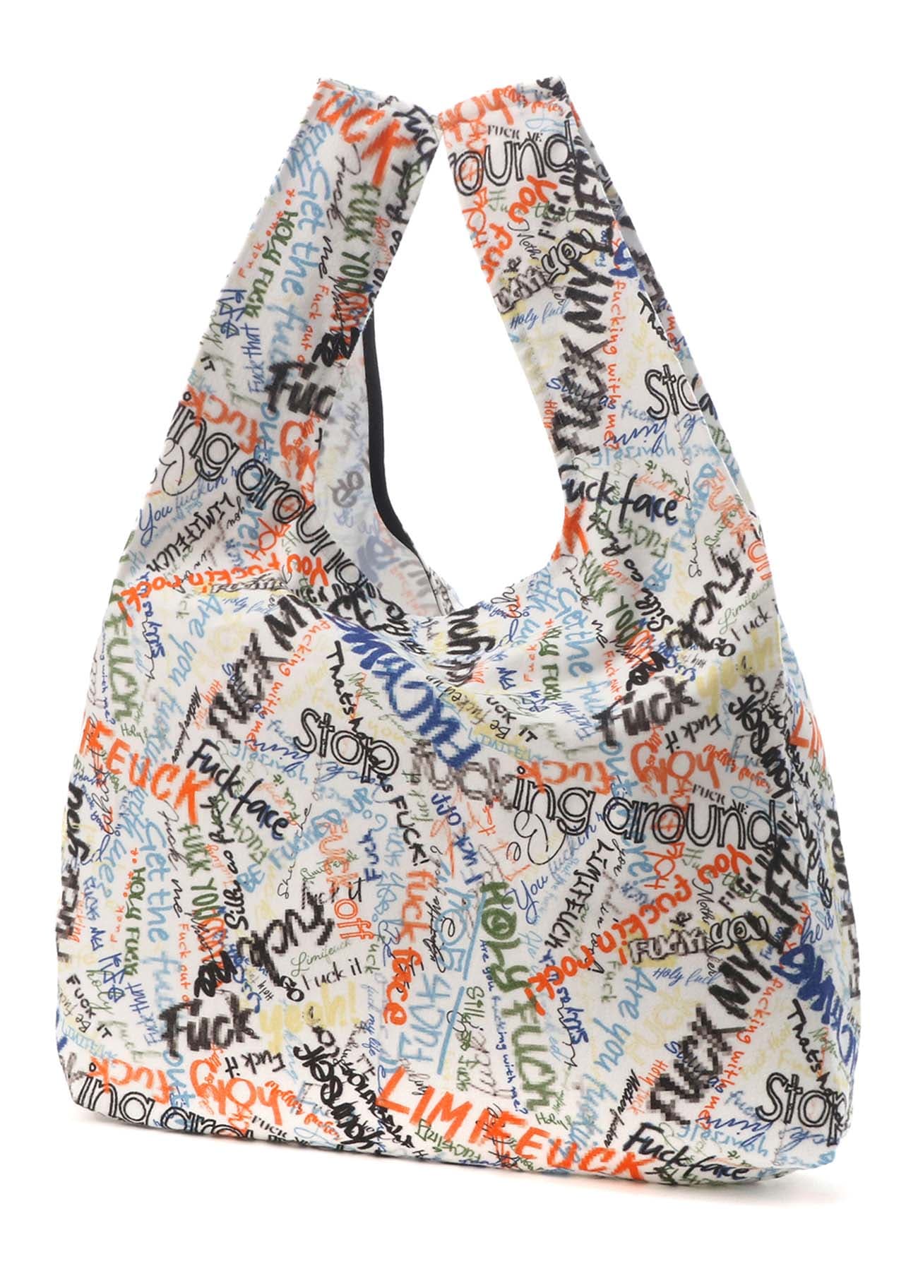 Mosaic FU*K Print Cotton Shopping Bag