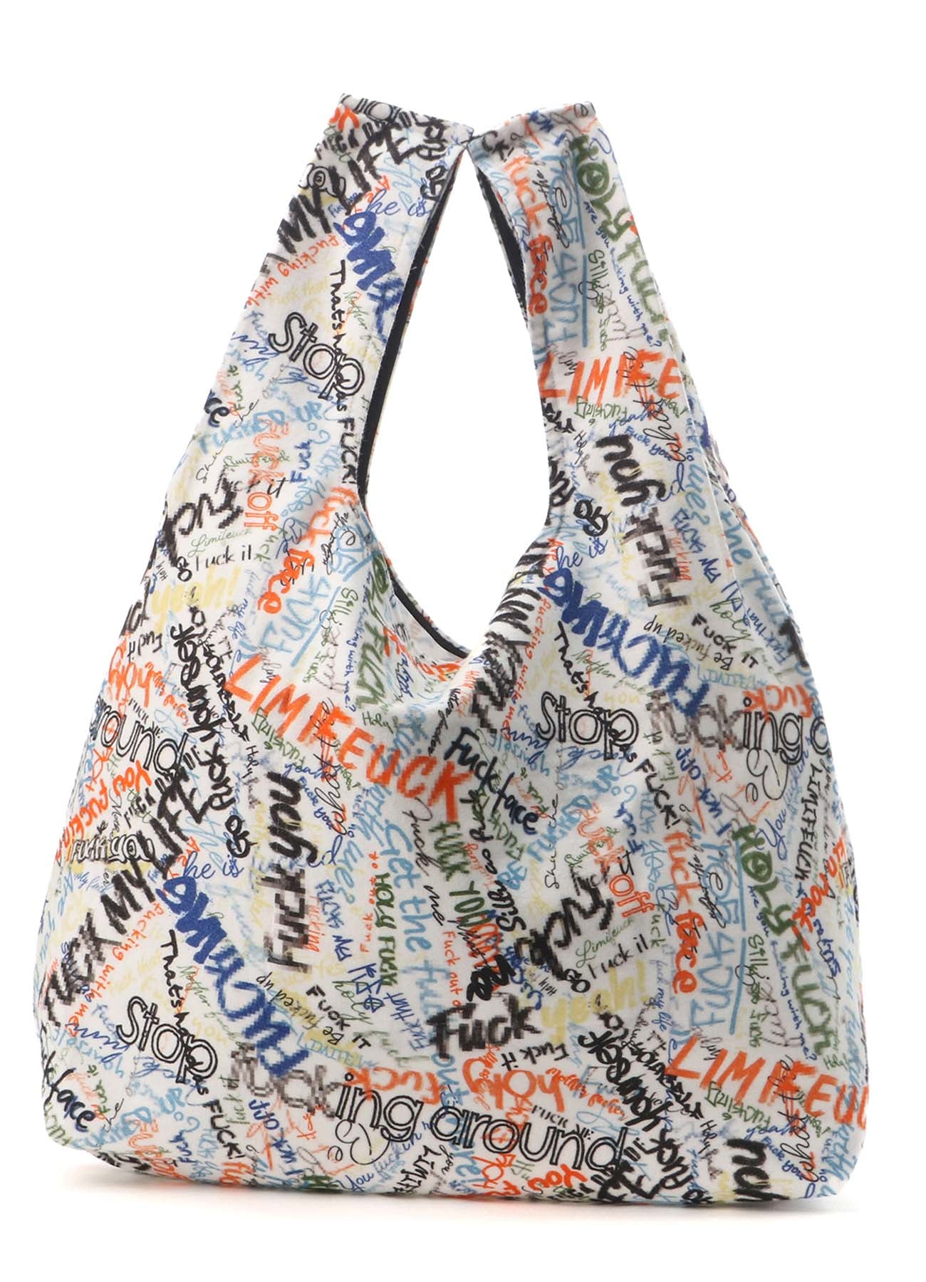 Mosaic FU*K Print Cotton Shopping Bag