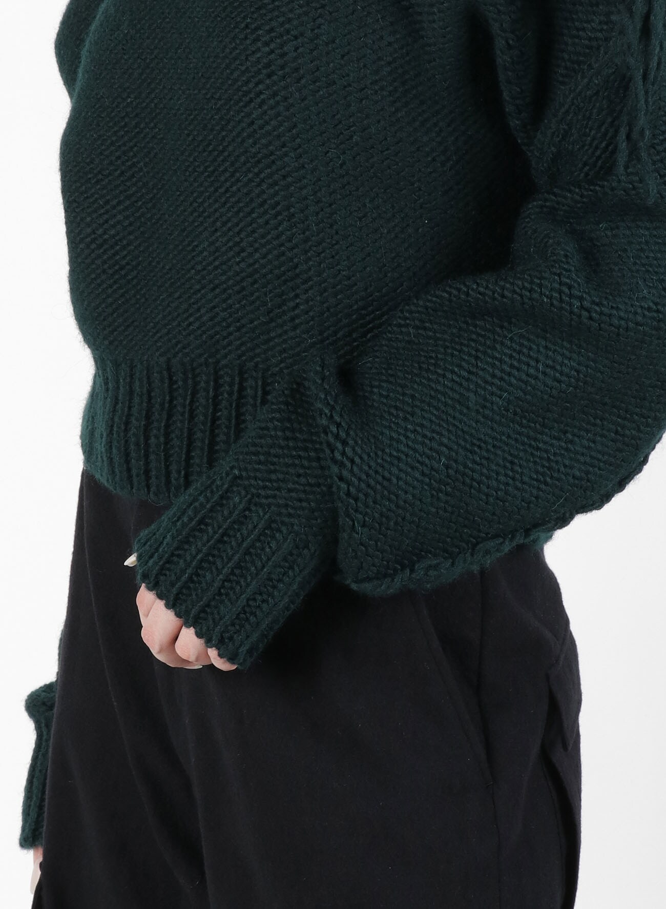 Wool Bulky Ps Open Shoulder Sweater