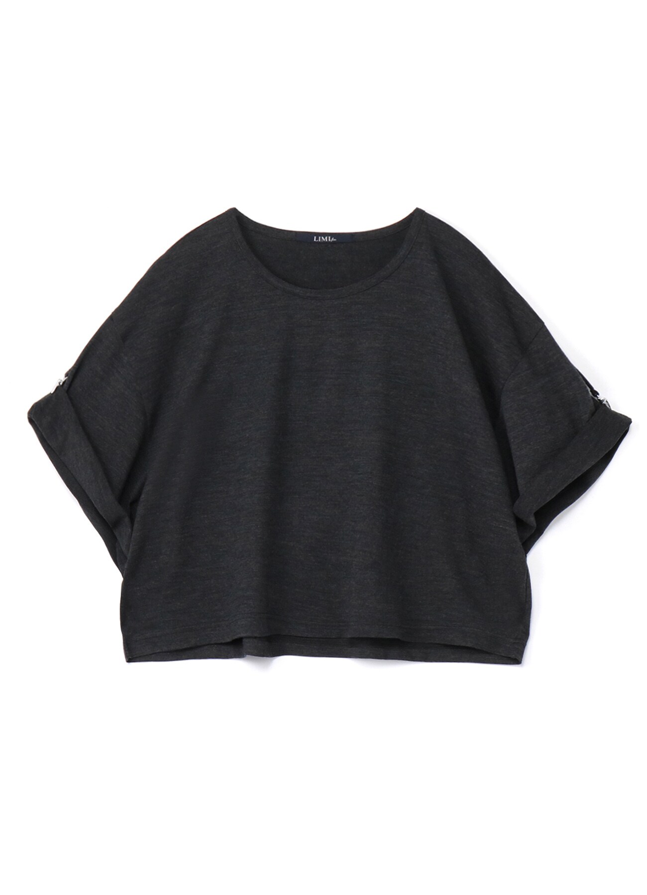 Silky Wool Plain stitch Susupender Half Sleeve T-Shirt