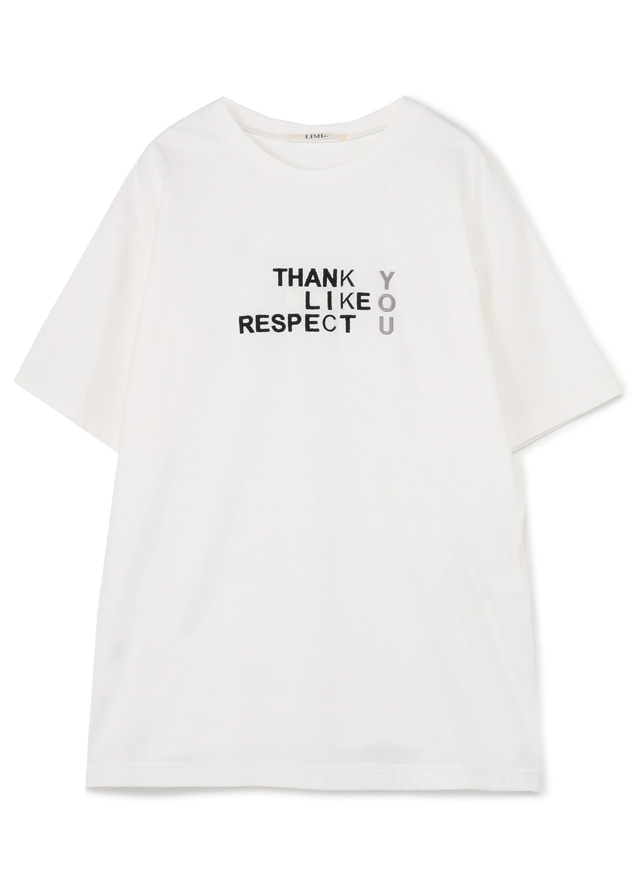 FU*K YOU Embroidery Oversized T-Shirt(S White): Vintage 1.1｜THE