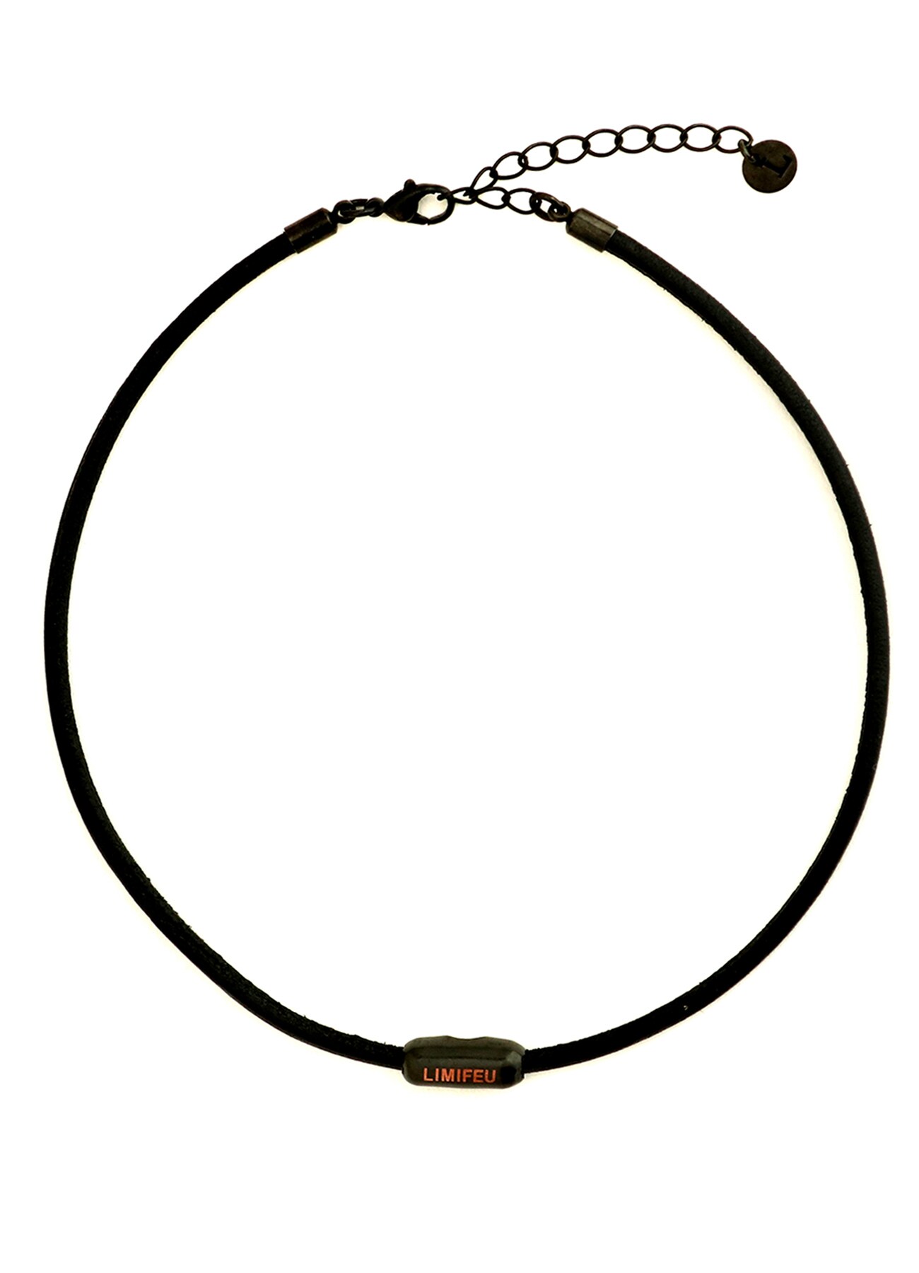 NY+LEATHER COMBINATION COMBINATION NECKLACE