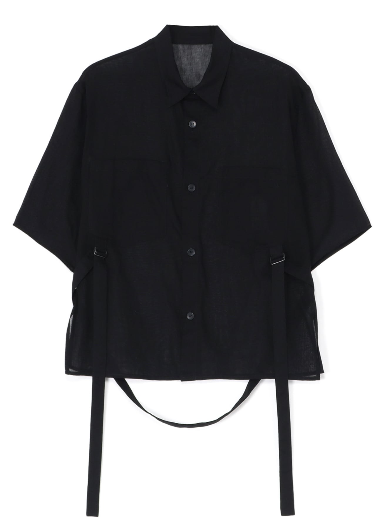 COTTON GAUZE BUTTON-UP SHORT SLEEVE SHIRT