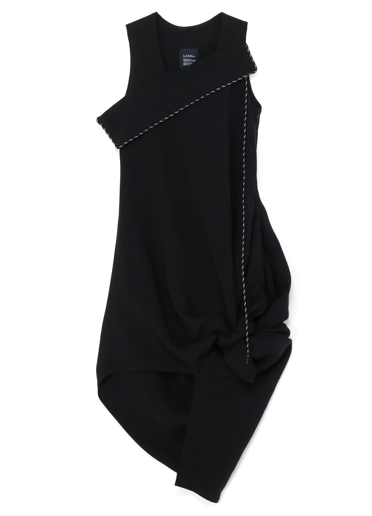 LINEN/RAYON CANVAS DRESS(S Black): Vintage 1.1｜THE SHOP YOHJI