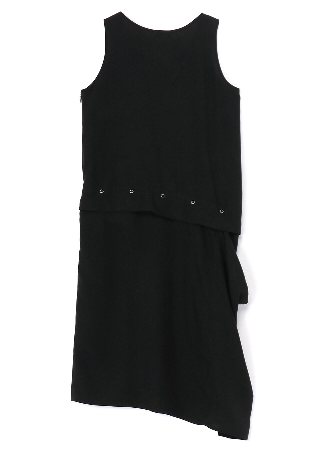 40/ Poplin Snap Button Sleeveless Dress