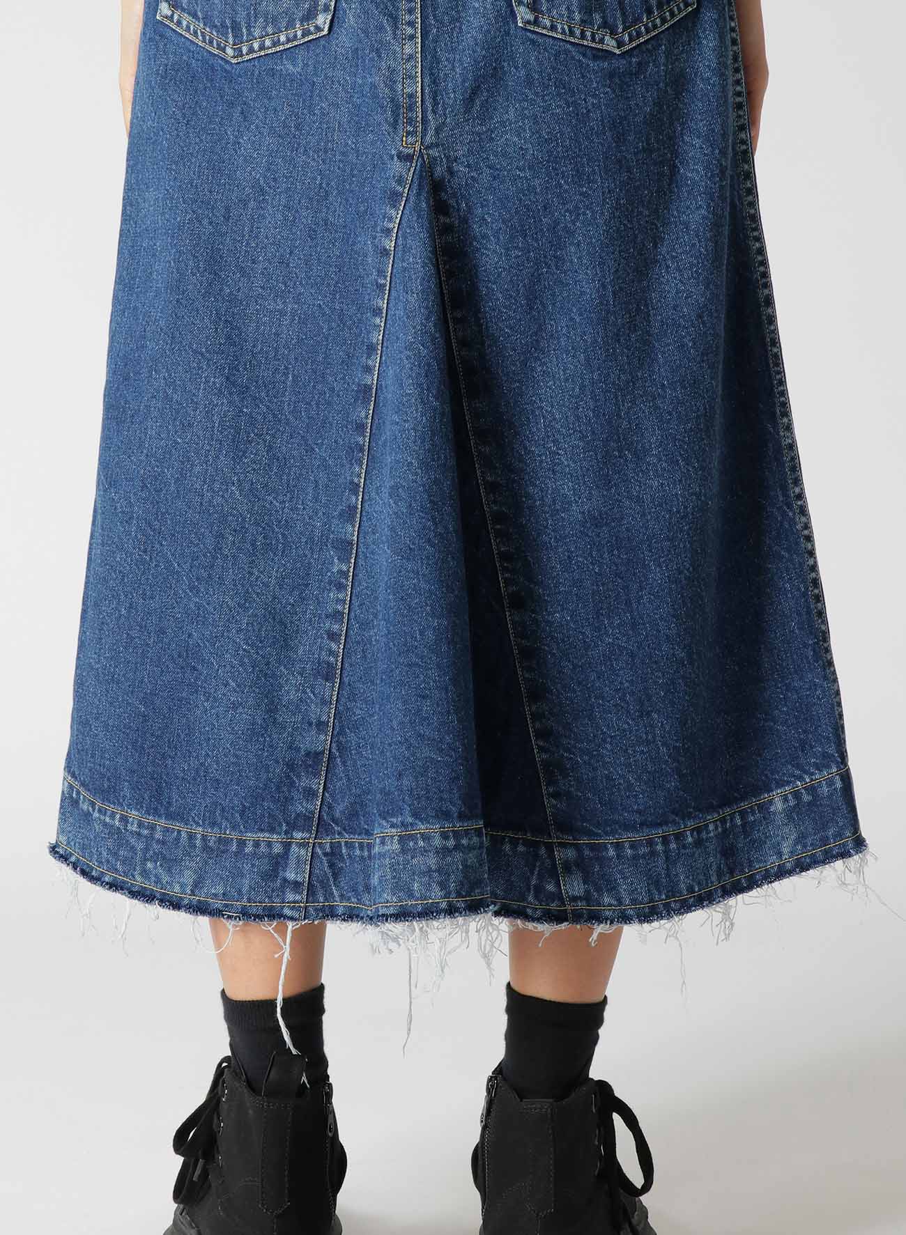 12OZ DENIM FLARED SKIRT