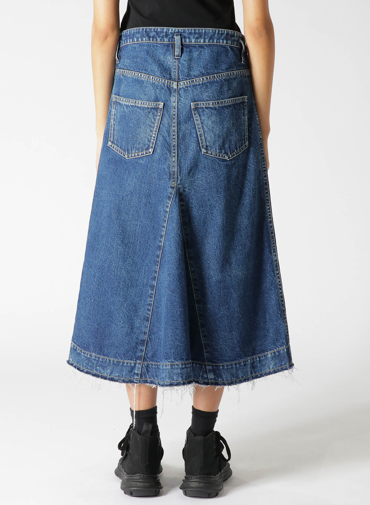 12OZ DENIM FLARED SKIRT