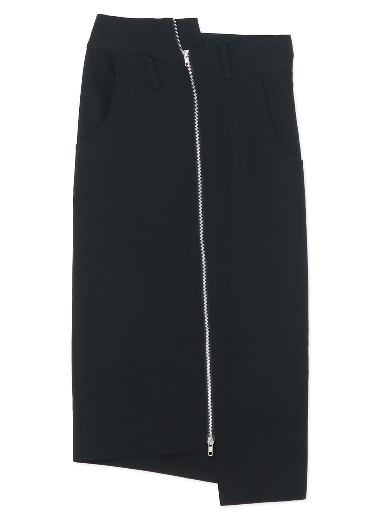 WOOL GABARDINE DECONSTRUCTED SKIRT