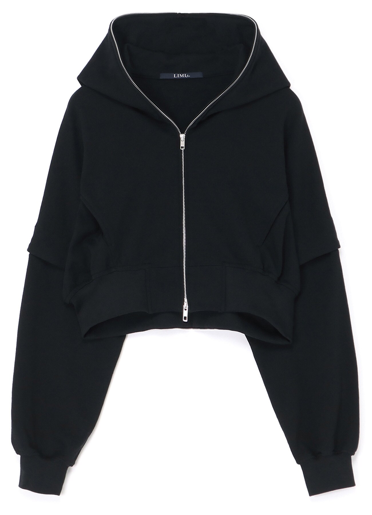 40/2 CROPPED HOODIE WITH REMOVABLE SLEEVES