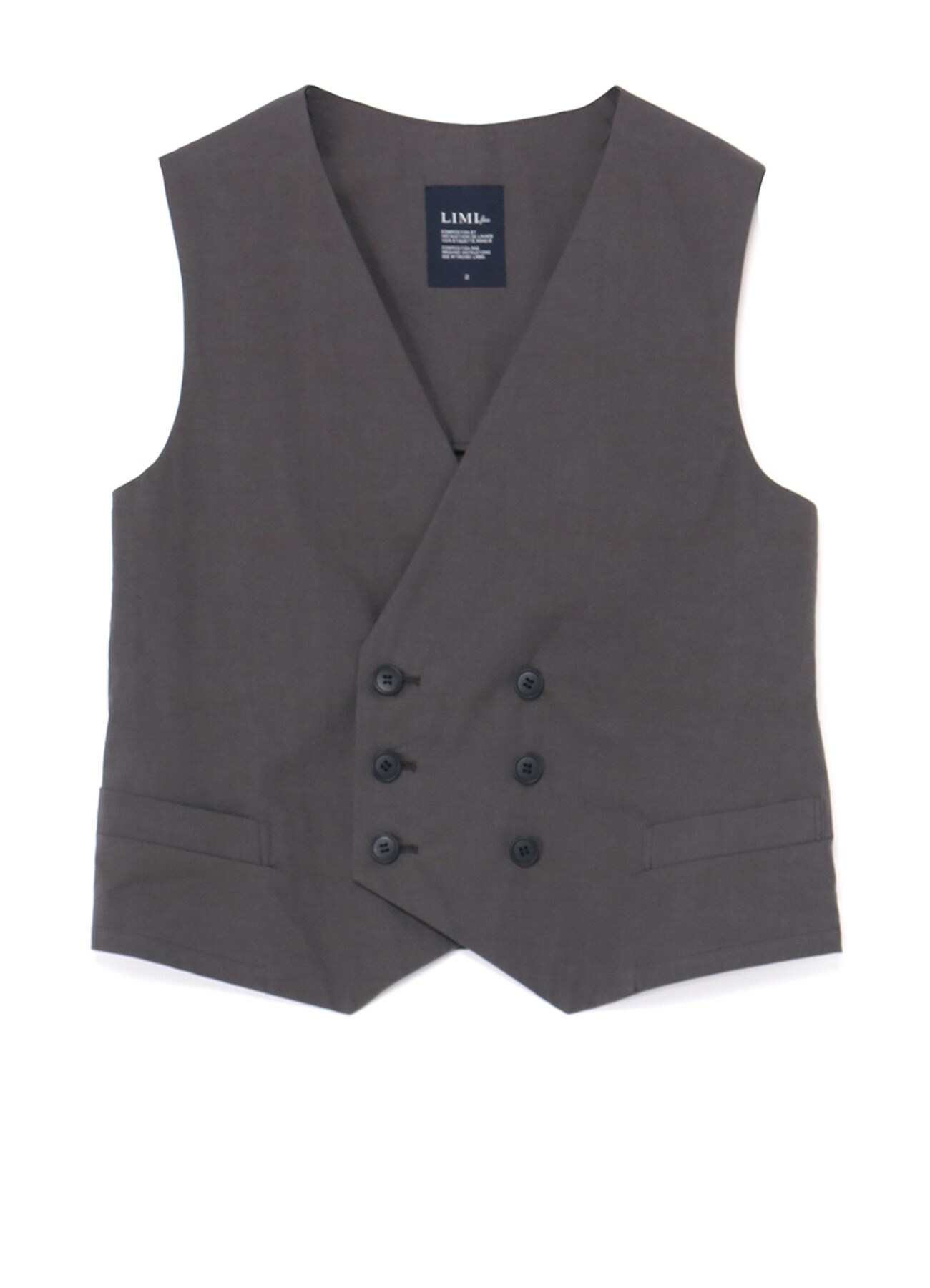 HIGH DENSITY SATIN DOUBLE BREASTED WAISTCOAT WITH HARNESS DETAILS