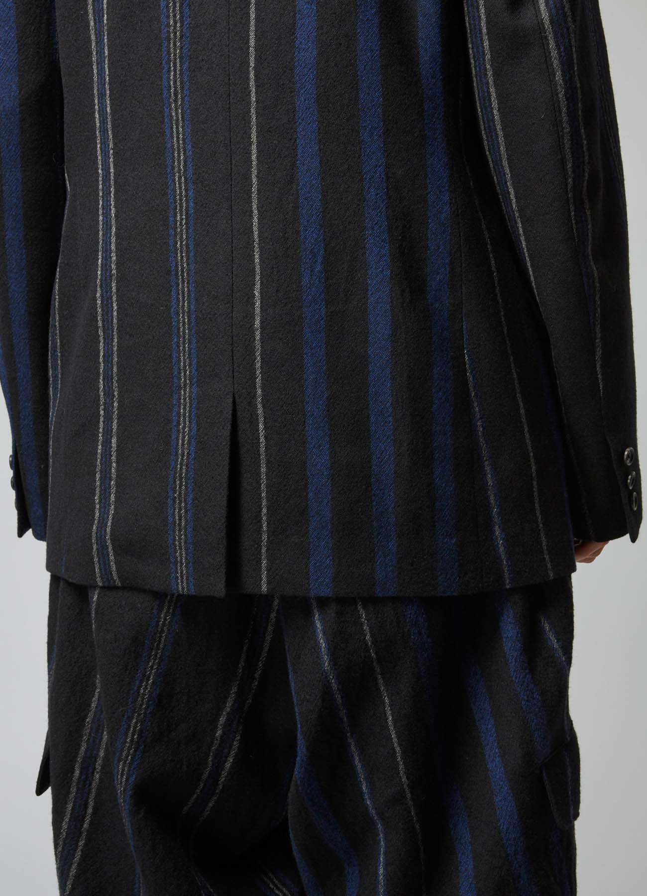 STRIPED PATTERN JACKET WITH COLOR SCHEME