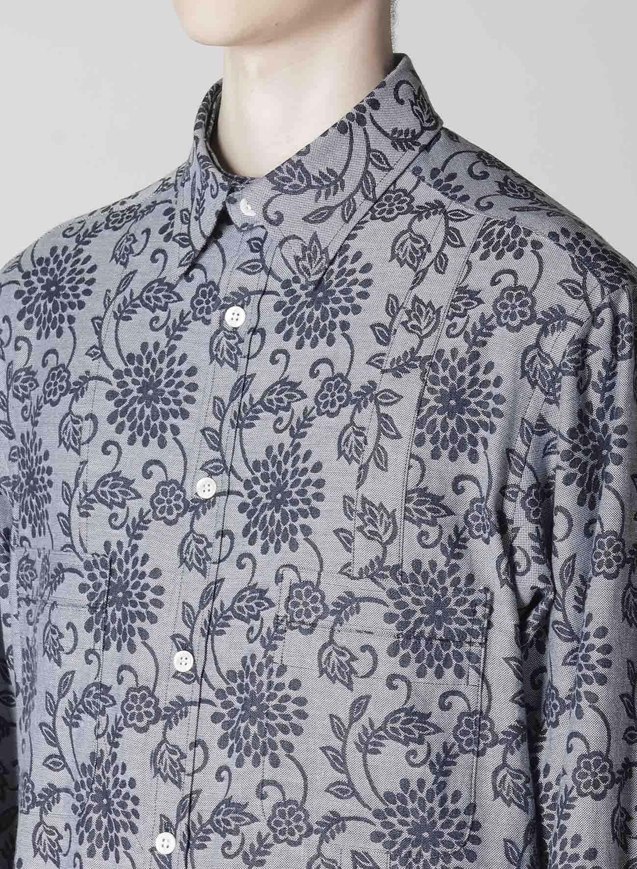 INDIGO JACQUARD SHIRT