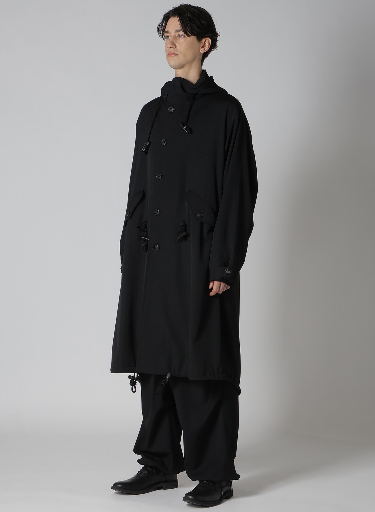 GABARDINE TOGGLE BUTTONS MODS COAT