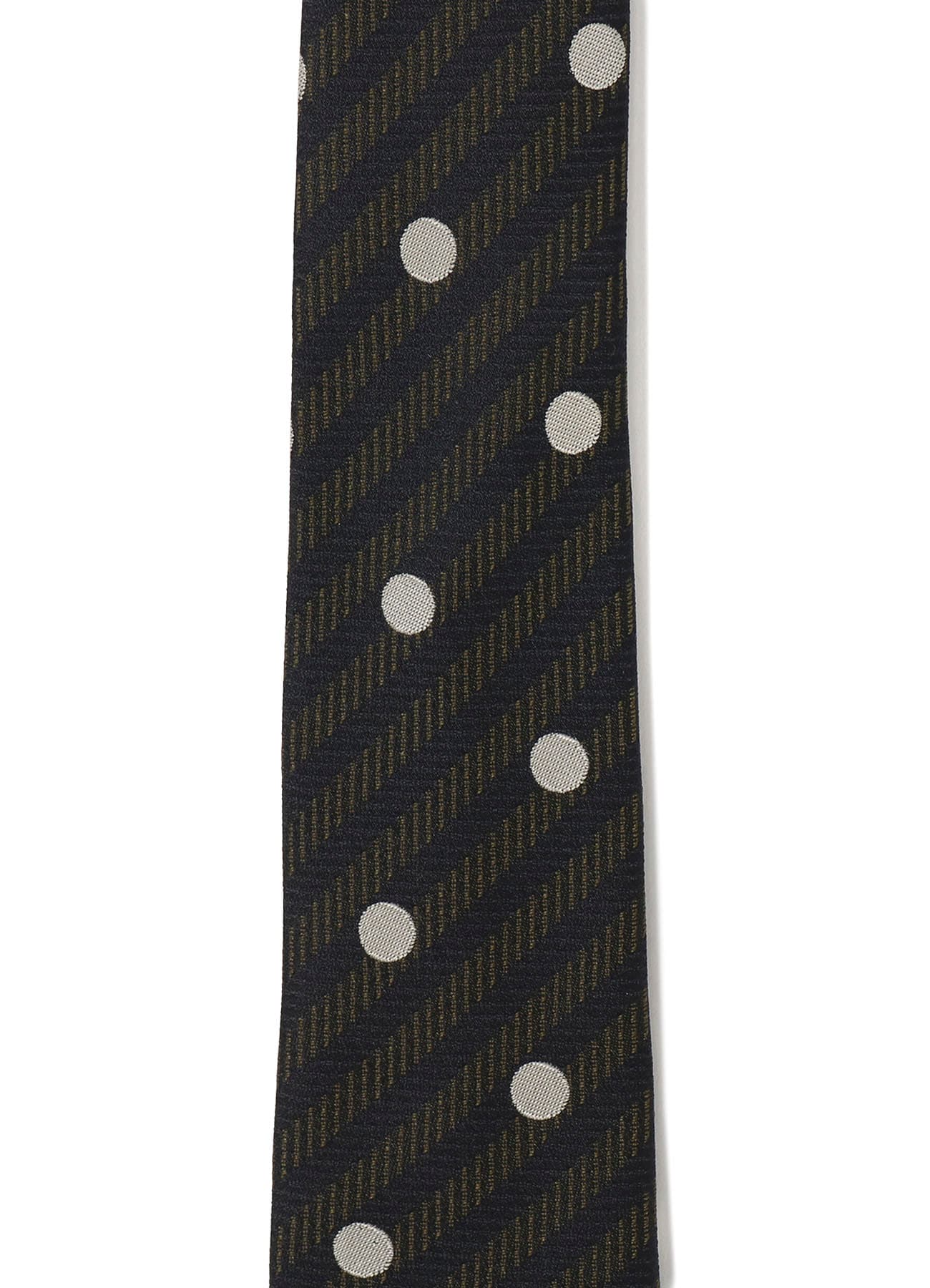 DOT STRIPE JACQUARD SQUARE TIE