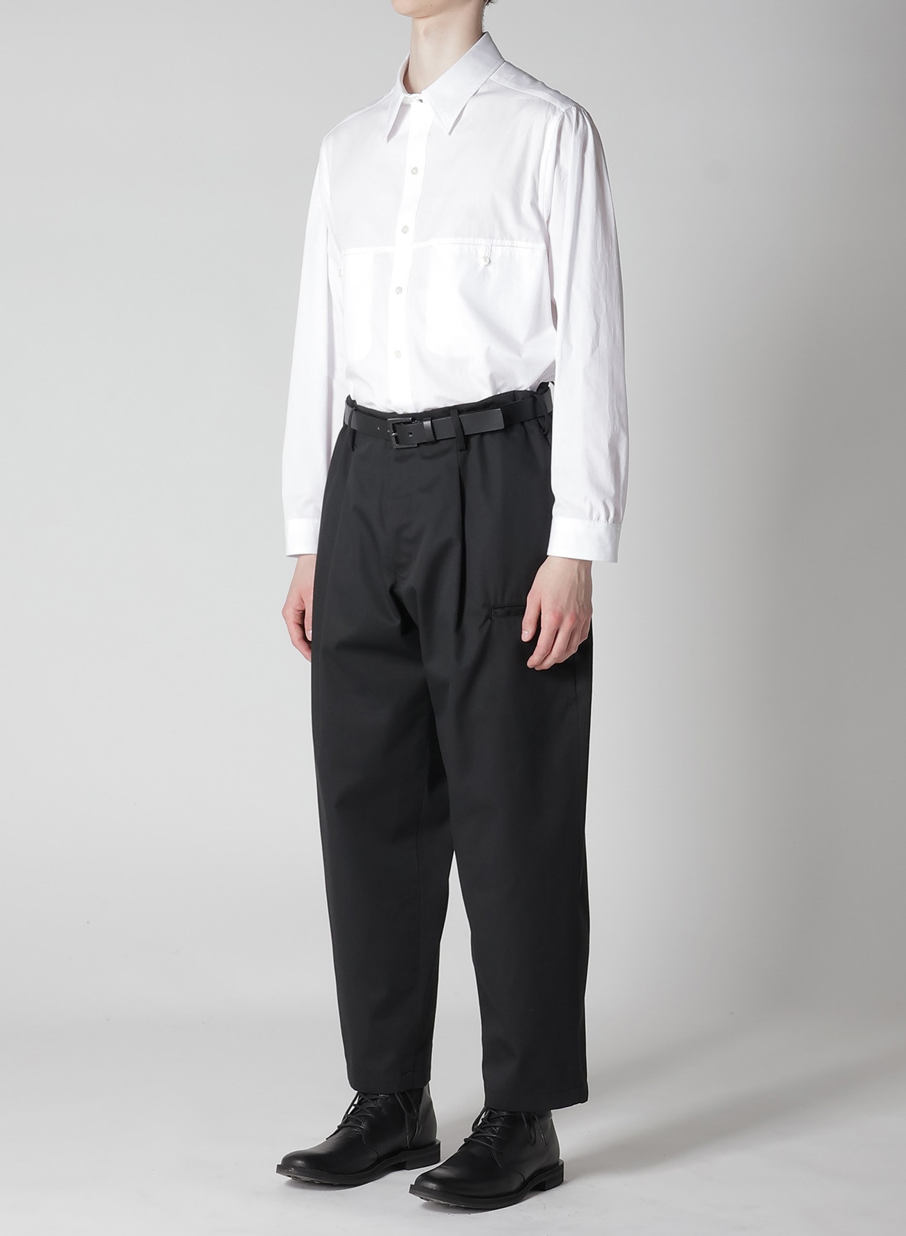 T/C TWILL COIN POCKET SIDE TUCK PANTS