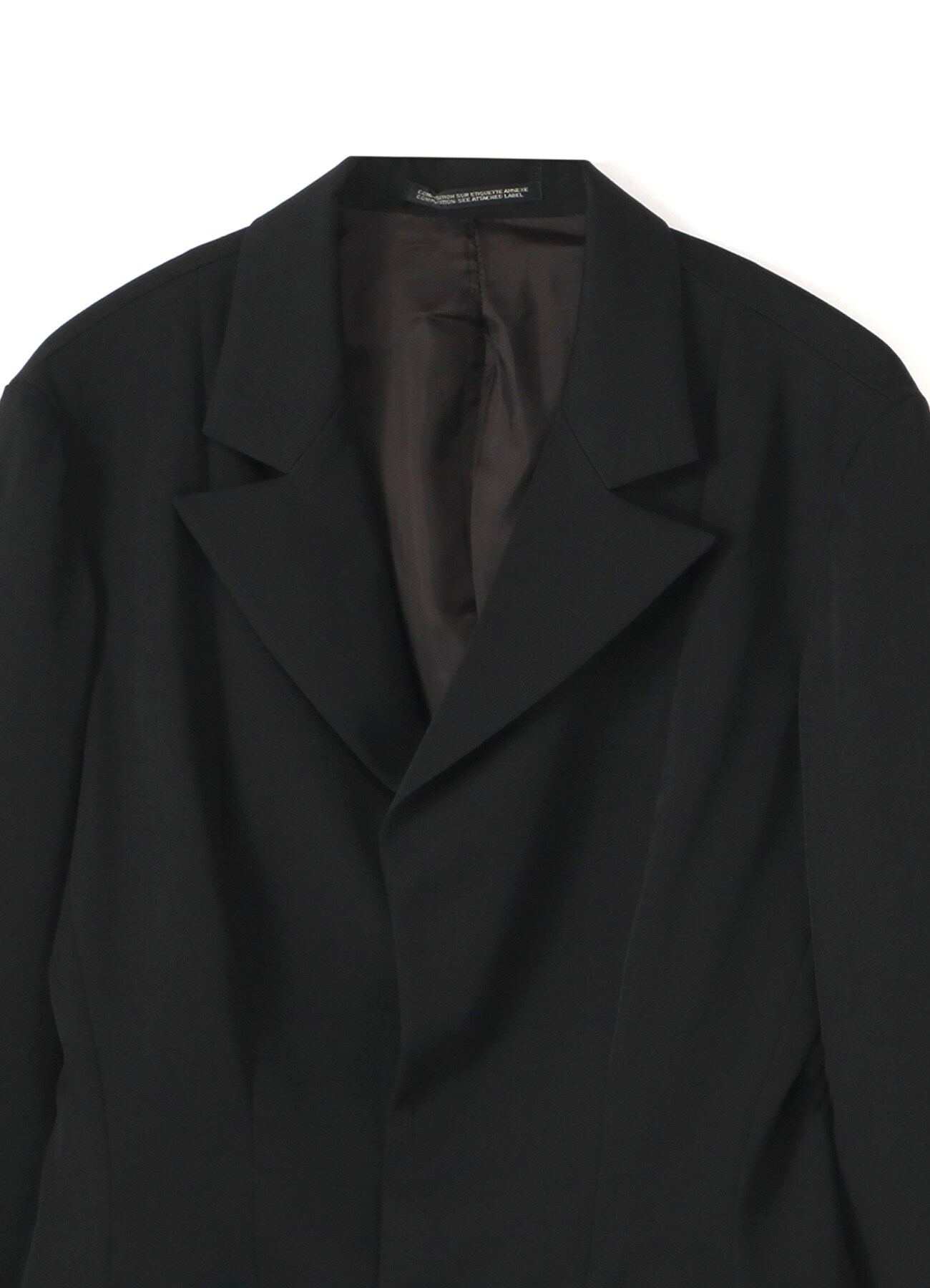 wrinkled gabardine plush snap open jacket (S Black): Vintage | THE 