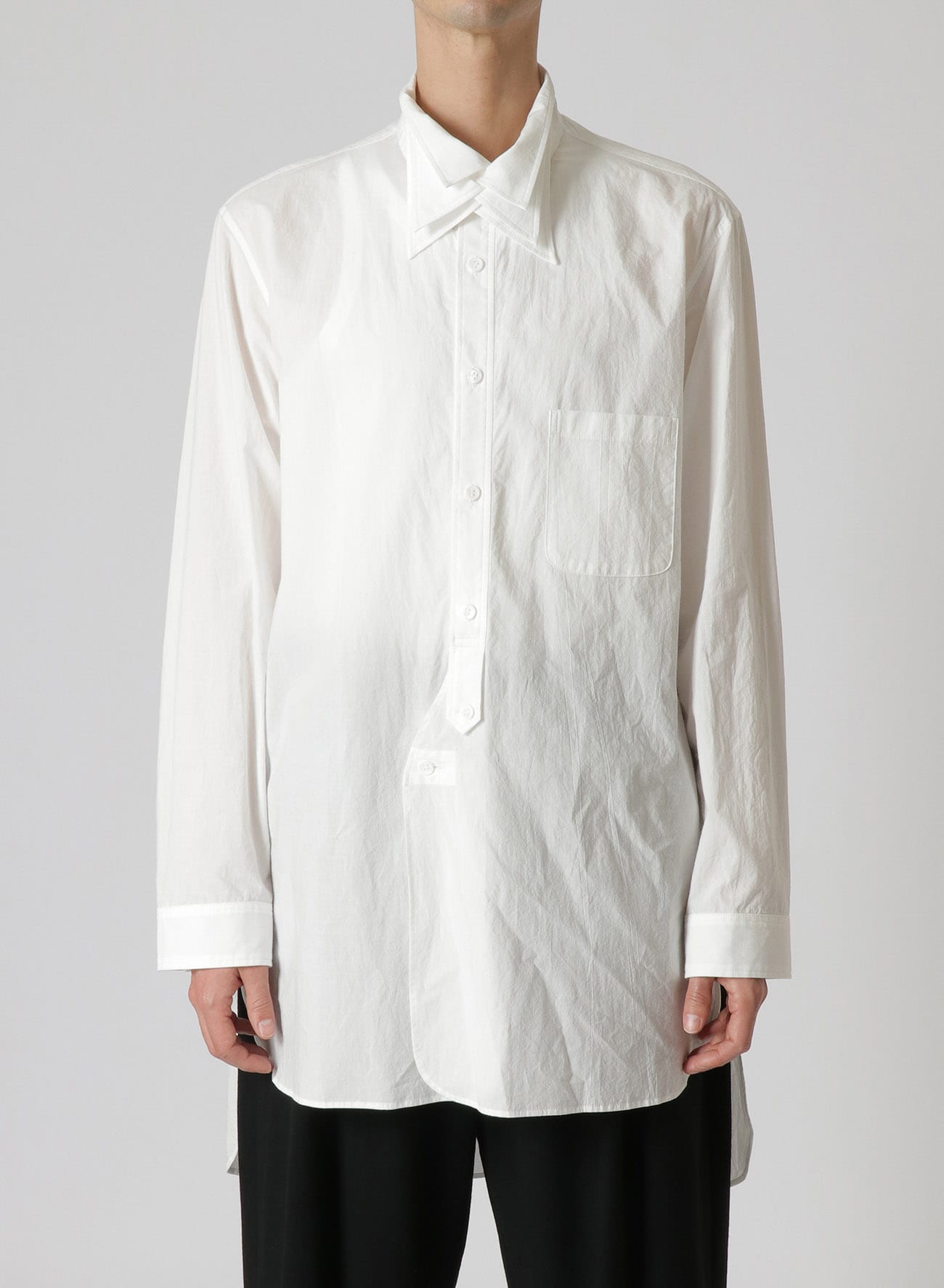 60/- LAWN R-FRONT R TRIPLE COLLAR B power of the WHITE shirt | THE YOHJI YAMAMOTO