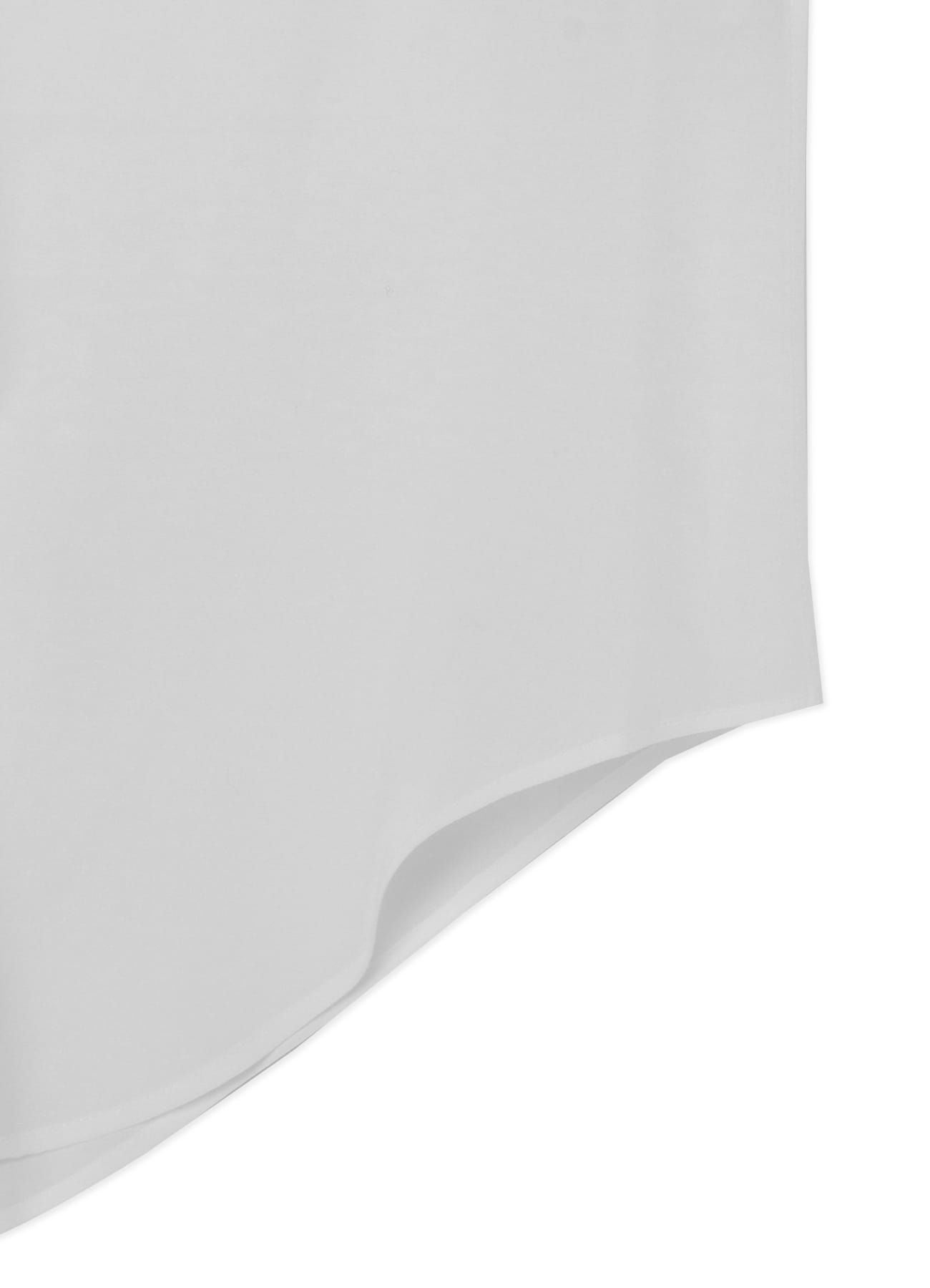 TENCEL BLOUSE WITH ASYMMETRIC COLLAR, FRONT DRAPE AND SHOULDER CUT-OUT DETAIL