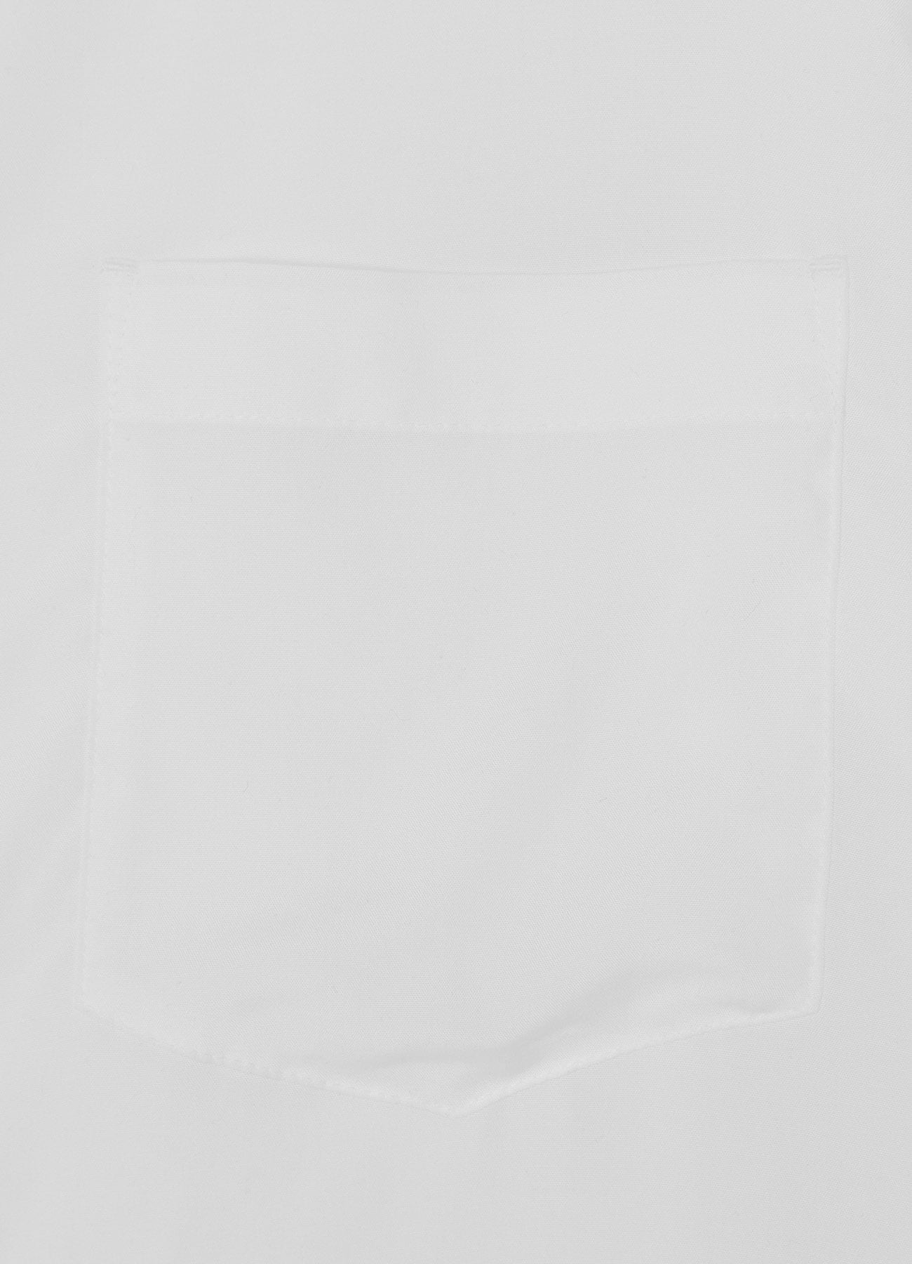 WHITE TENCEL POPLIN HALF-SLEEVE SHIRT WITH DECONSTRUCTED PLACKET