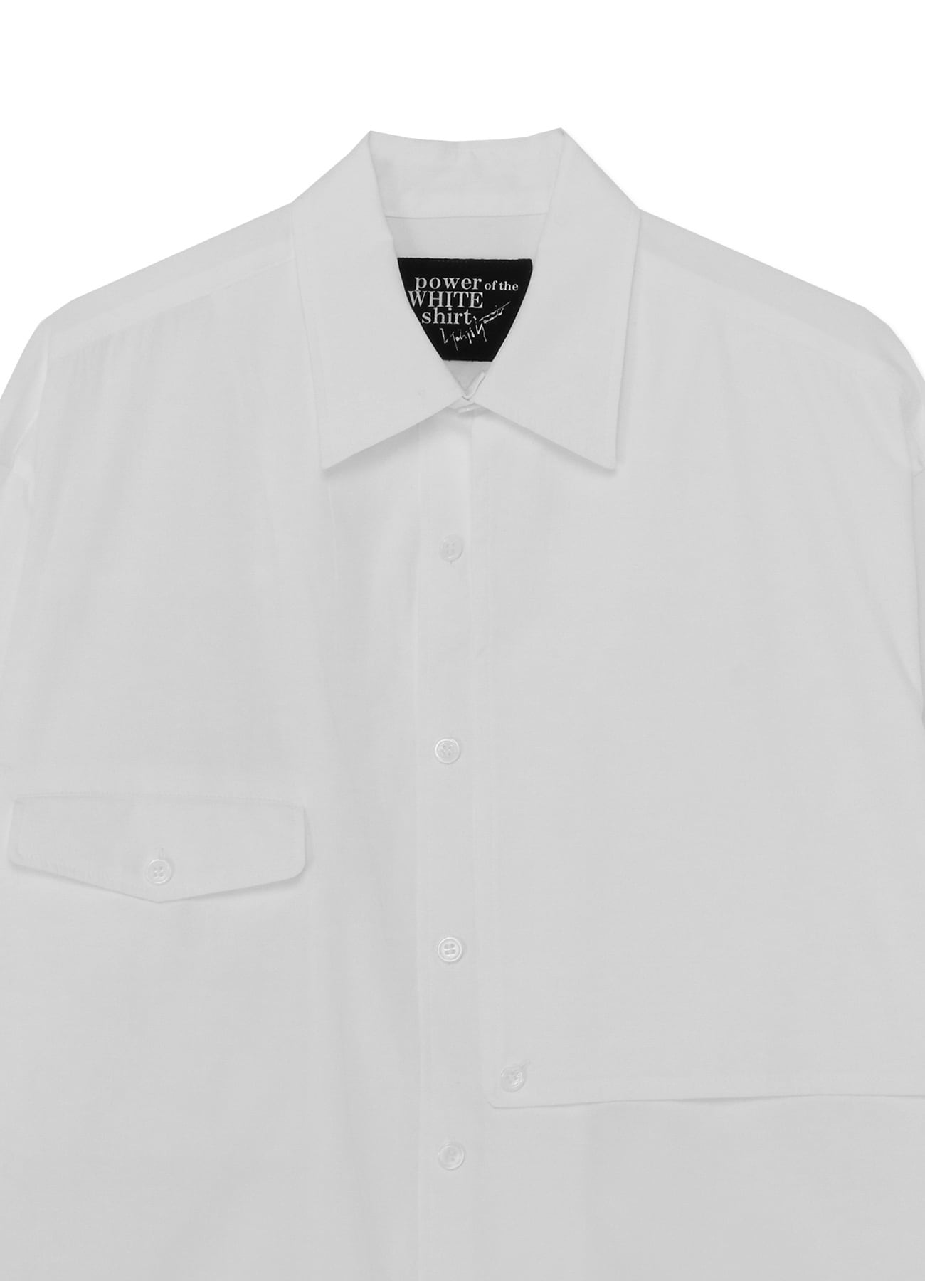 100/2 COTTON BROADCLOTH SHIRT WITH LEFT FLAP(S White): power of the ...