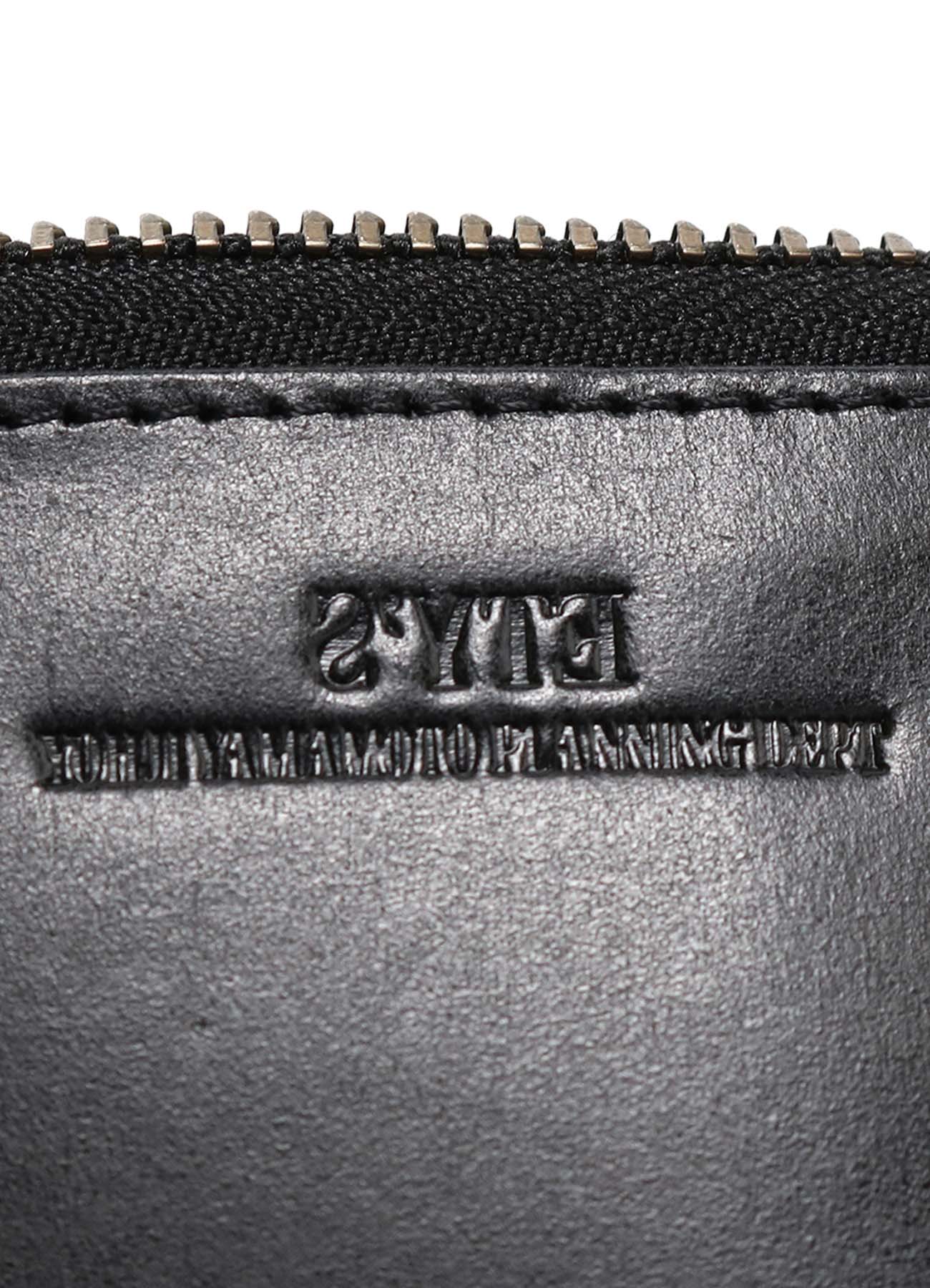 Cow Leather 2WAY Detachable Mini Wallet (FREE SIZE Black): S'YTE 