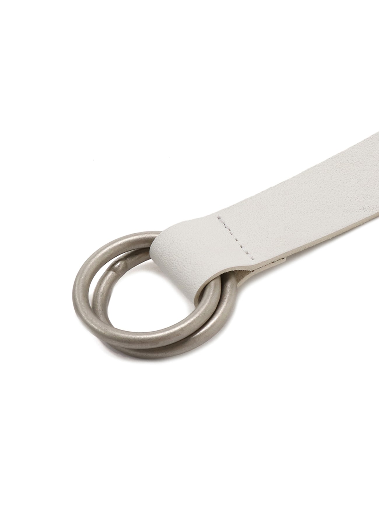Cow Leather 25mm Long Ring Belt (FREE SIZE White): S'YTE ｜ THE 