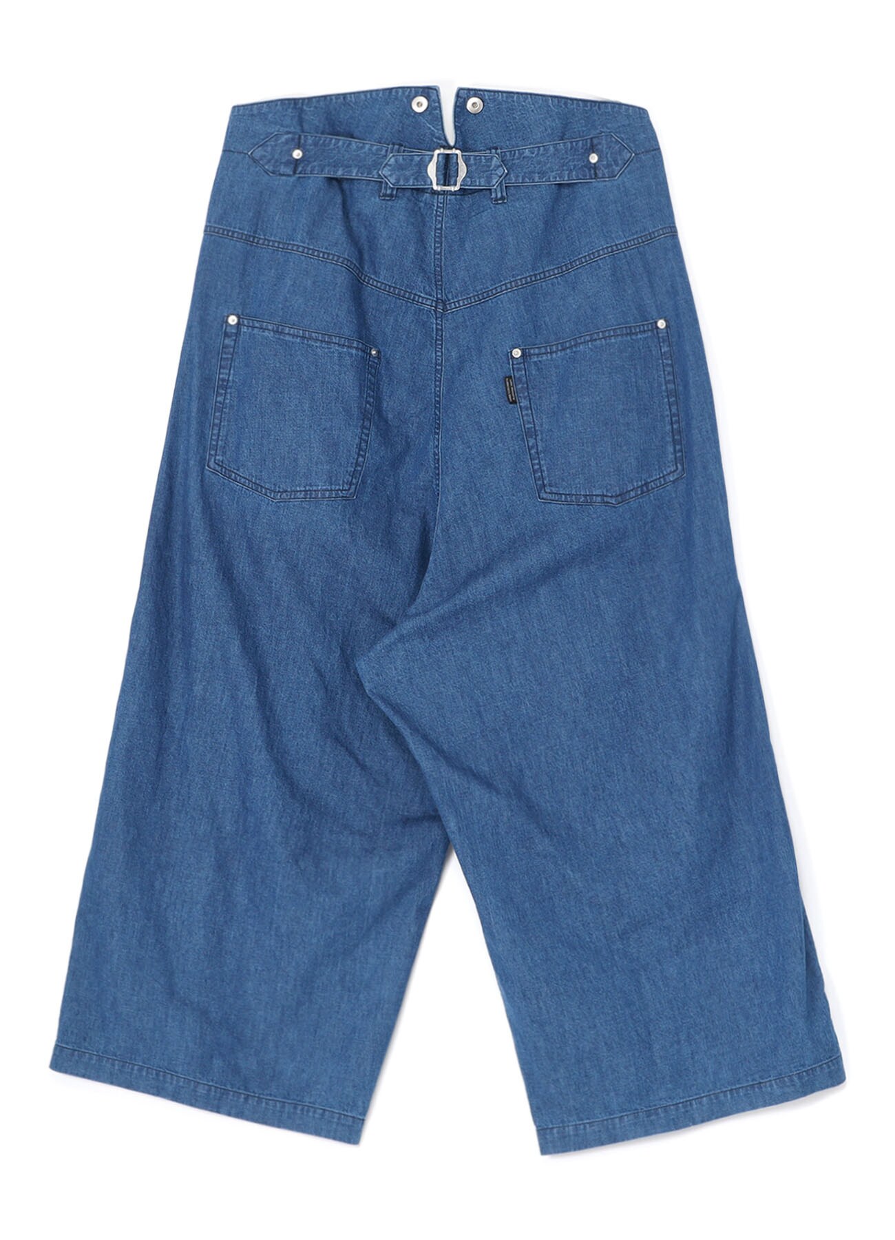 DENIM PANTS WITH SUSPENDER BUTTONS AND ADJUSTABLE SIDE TABS(S INDIGO):  Soldes｜WILDSIDE YOHJI YAMAMOTO【Official】