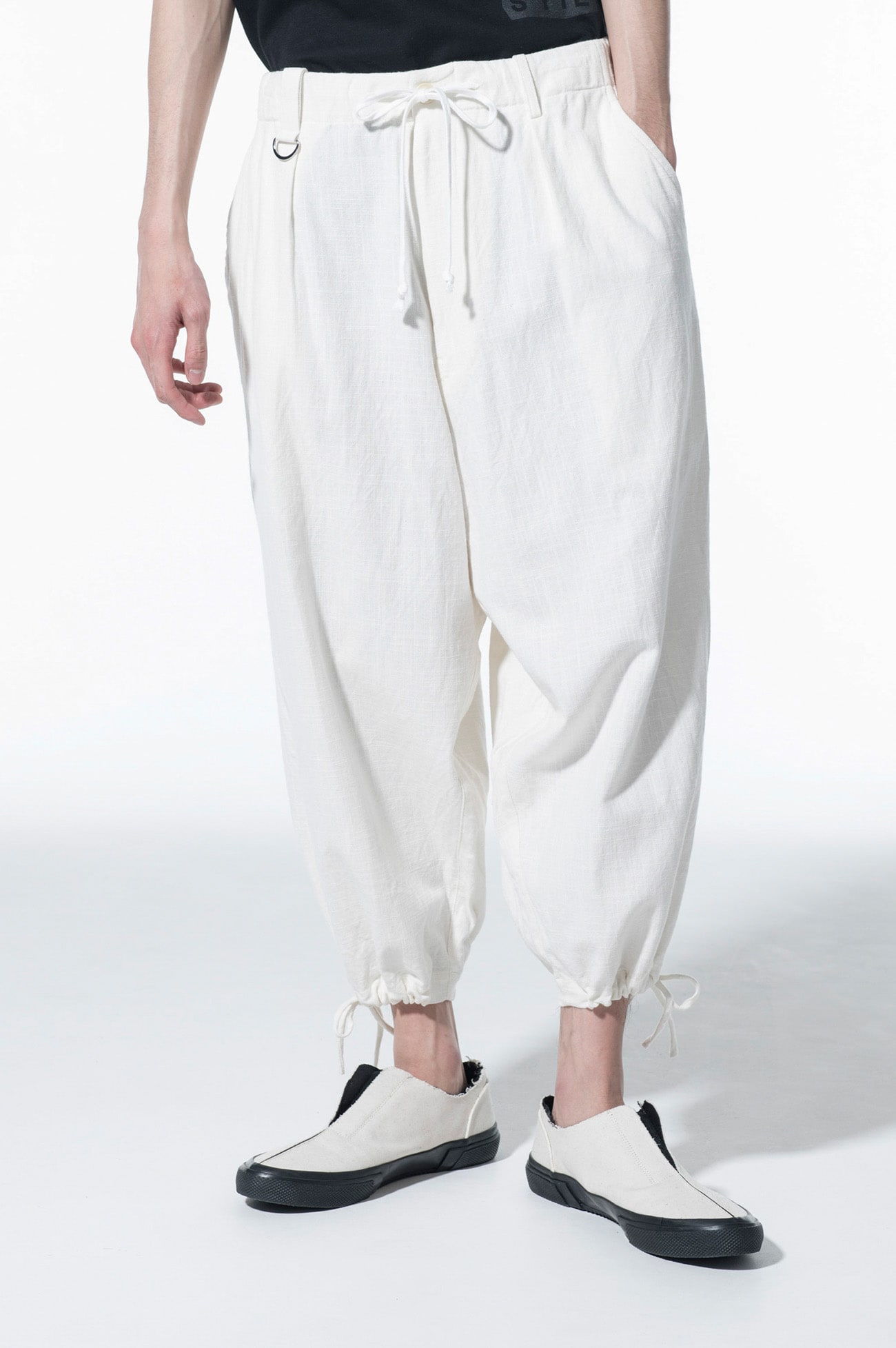 Two Wide leg pant - Khadi cotton | Garmentory