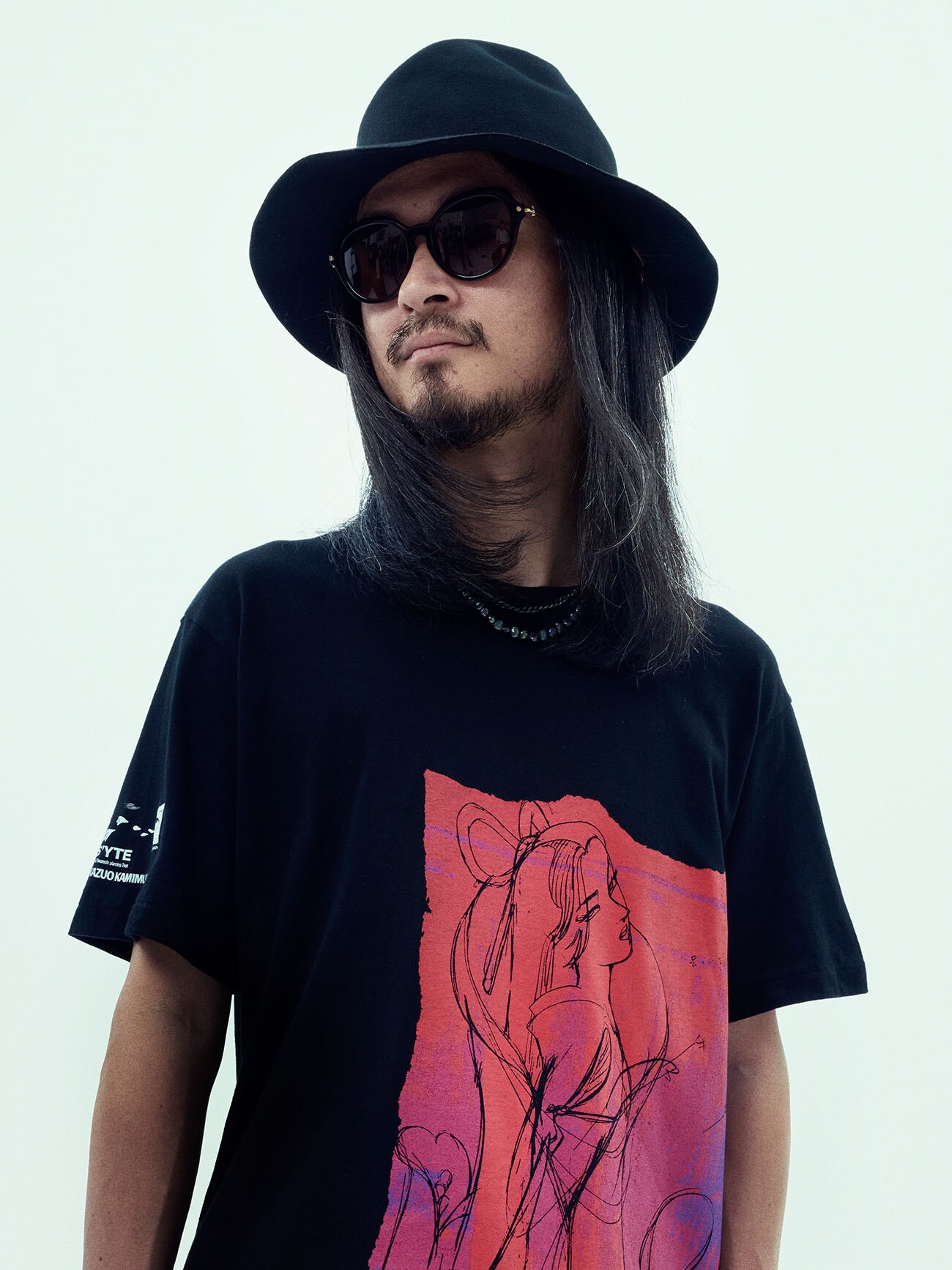 S'YTE x KAZUO KAMIMURA - COTTON JERSEY T-SHIRT WITH PRINTED 