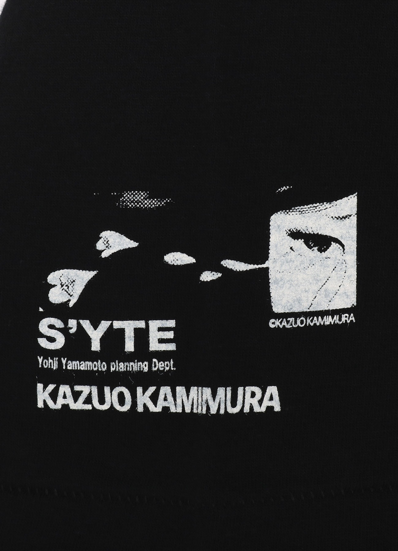 S'YTE x KAZUO KAMIMURA - COTTON JERSEY T-SHIRT WITH PRINTED