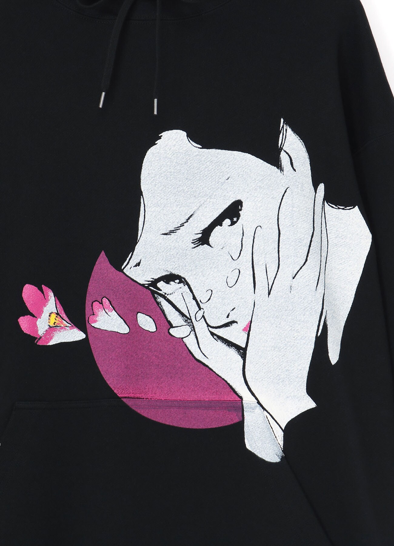S'YTE x KAZUO KAMIMURA-同棲時代-FRENCH TERRY HOODIE WITH PRINTED ILLUSTRATION