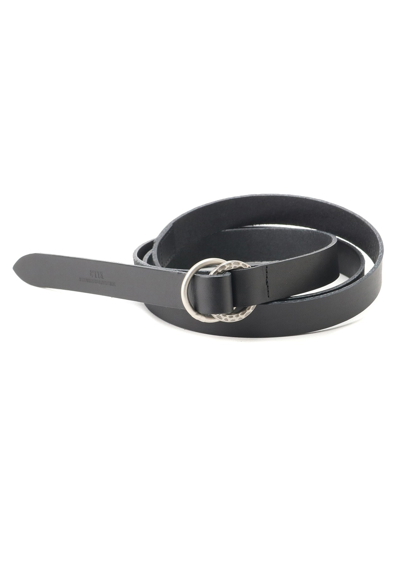 Cow Leather 22mm Long Embossed RingBelt