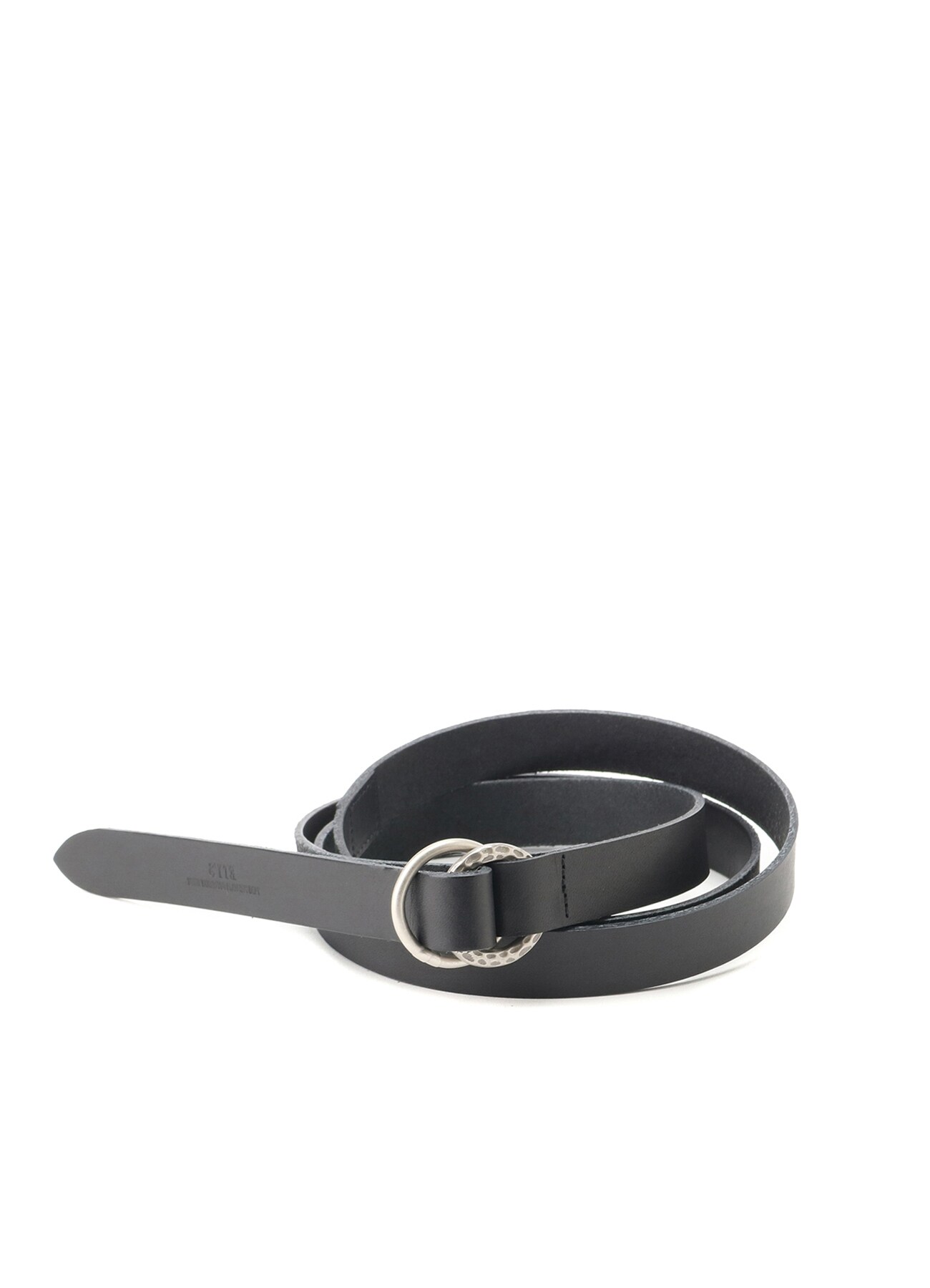Cow Leather 22mm Long Embossed RingBelt