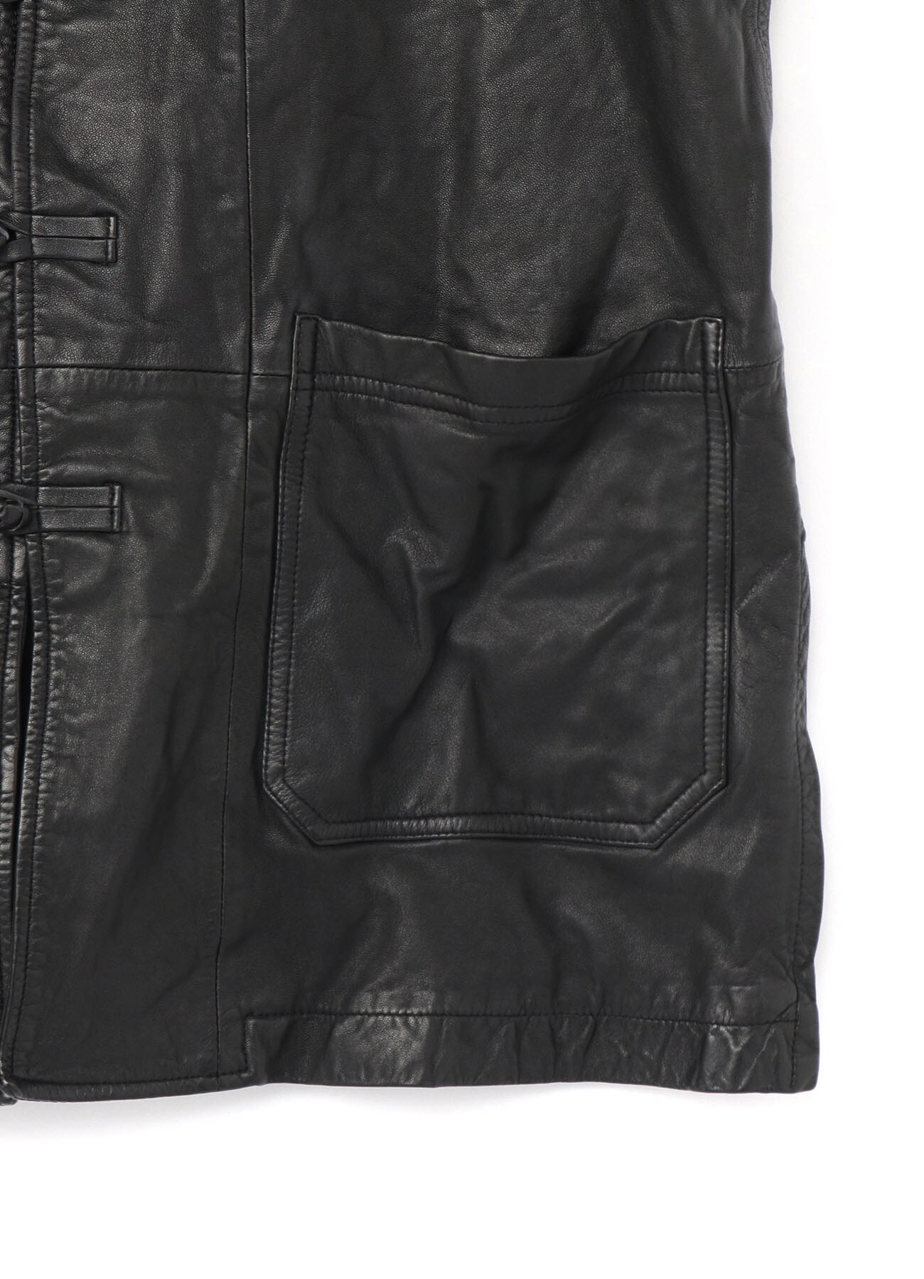 Sheepskin Leather Washed China Jacket