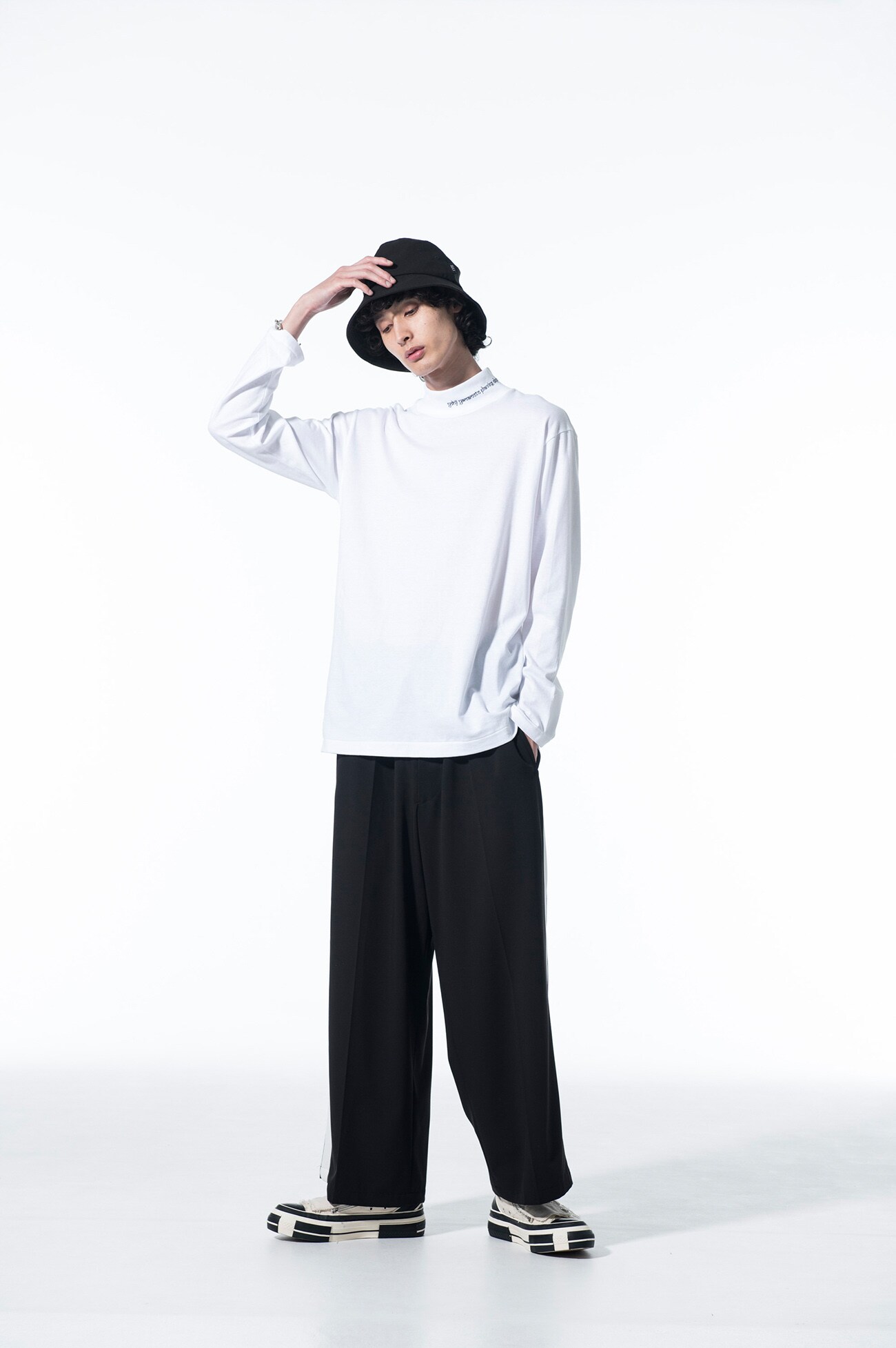 20/Cotton Jersey S’YTE 10TH High Neck T-Shirt