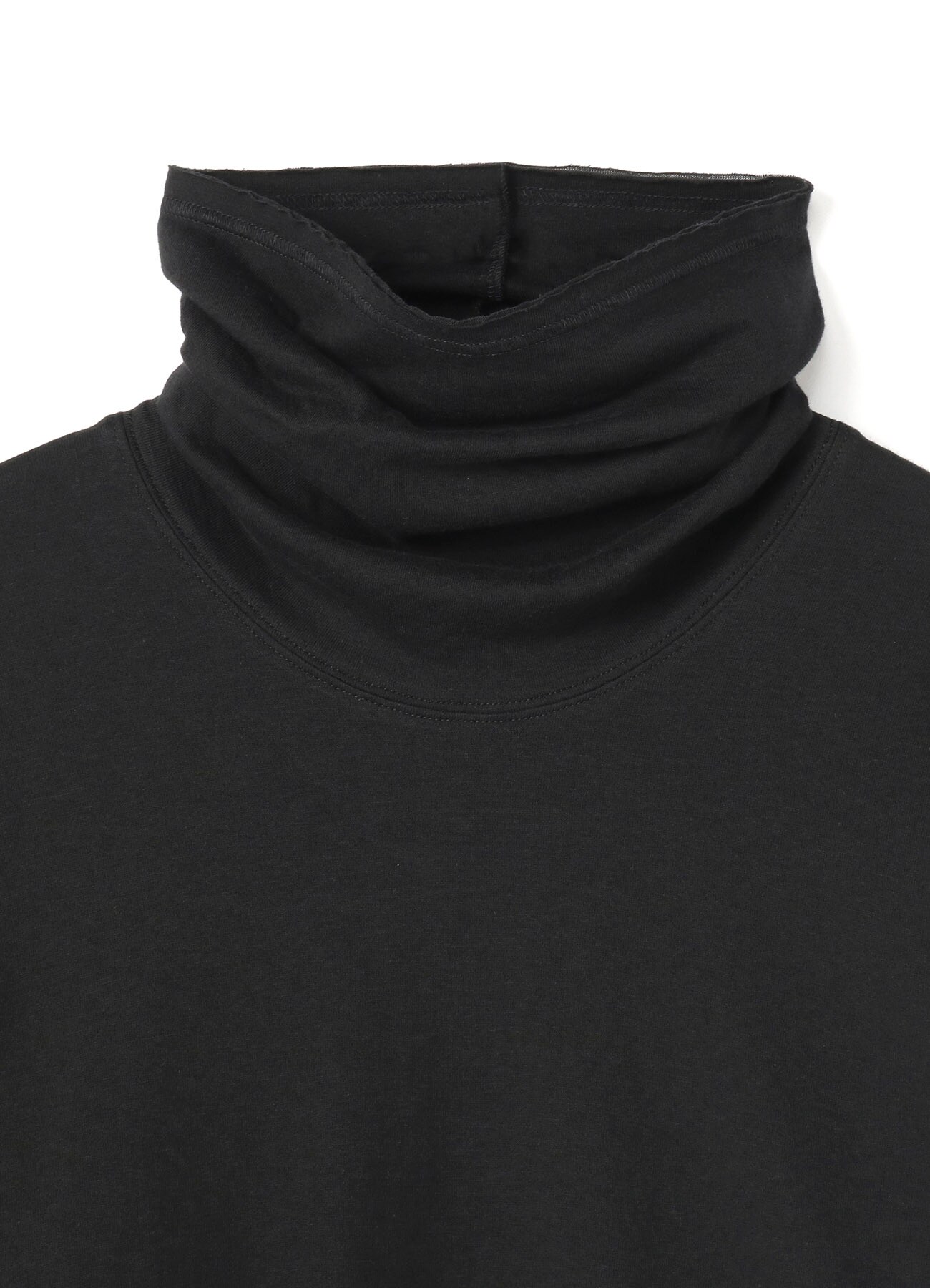 Cotton Jersey Double Grafting Turtleneck