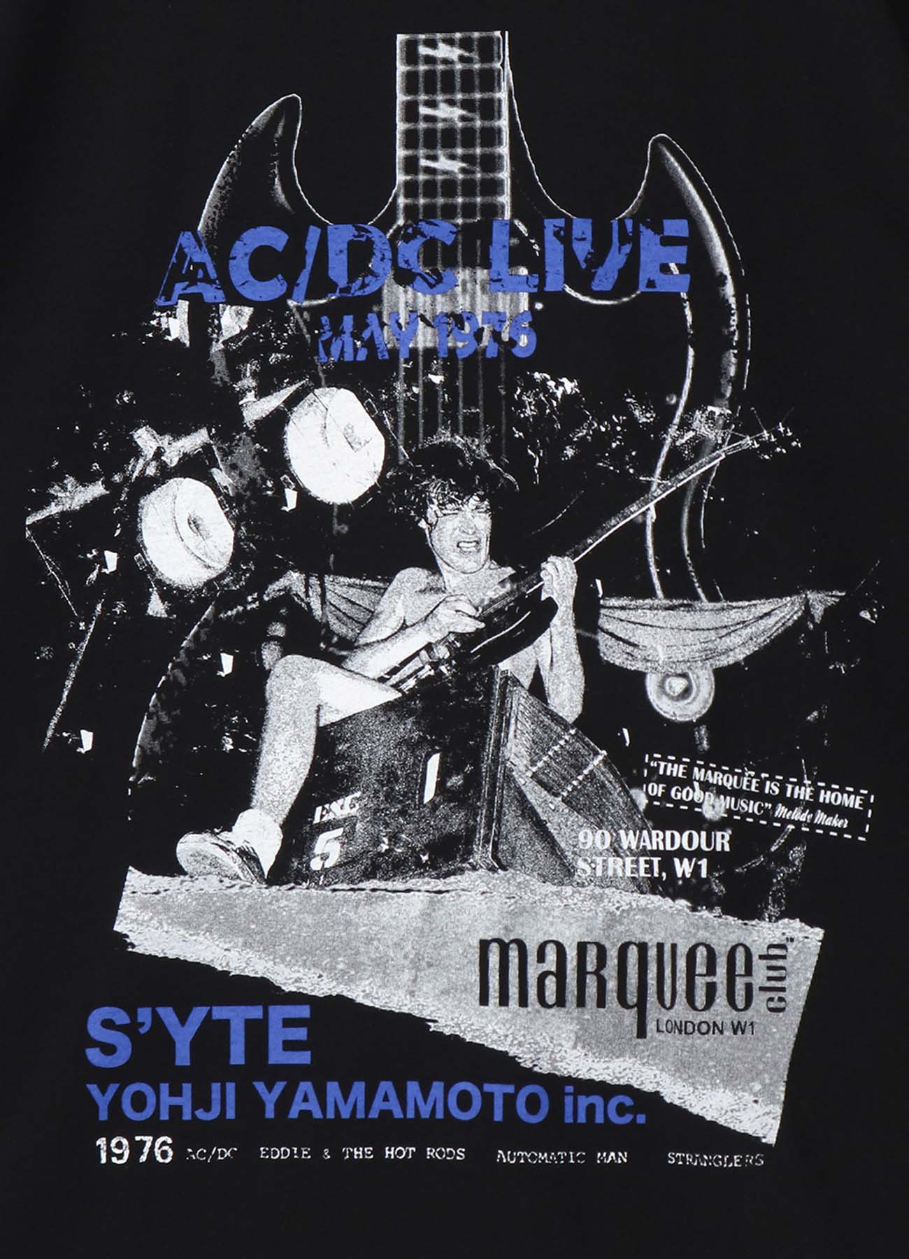 S’YTE × marquee club(c)1976 SG T-shirt