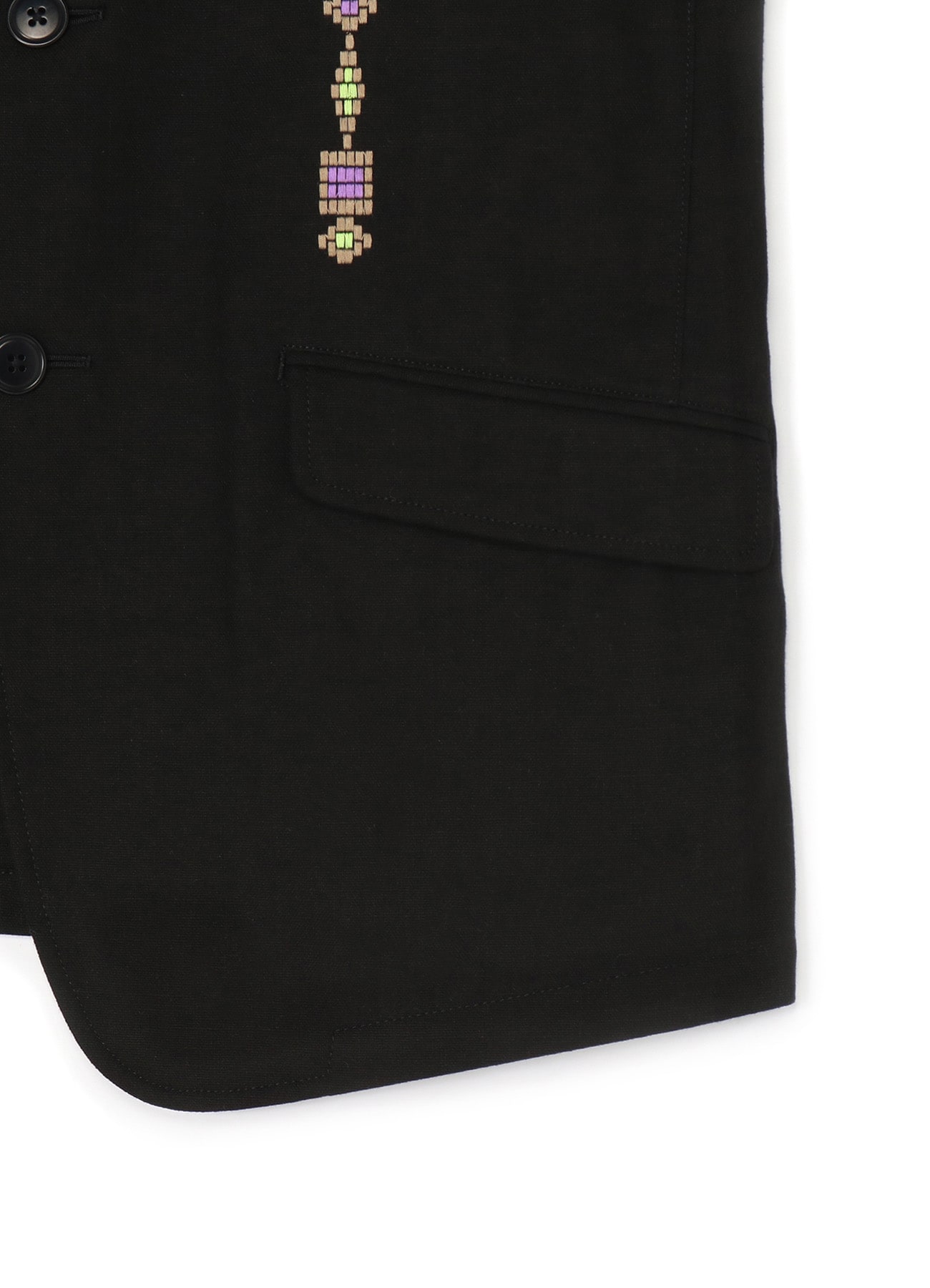 Indian Kadi Geometric pattern Embroidery 2BS Jacket