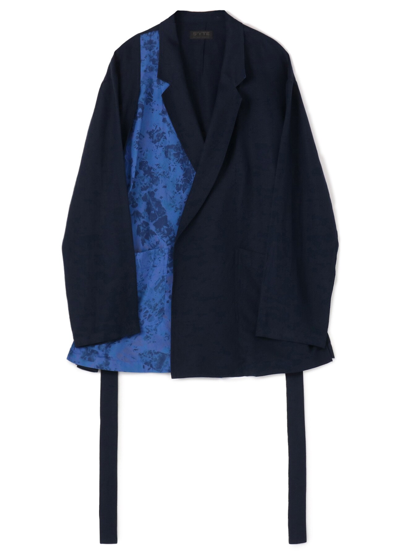 Ry/Li Easy Cross Tie Dye Wrap Haori Tailored Jacket
