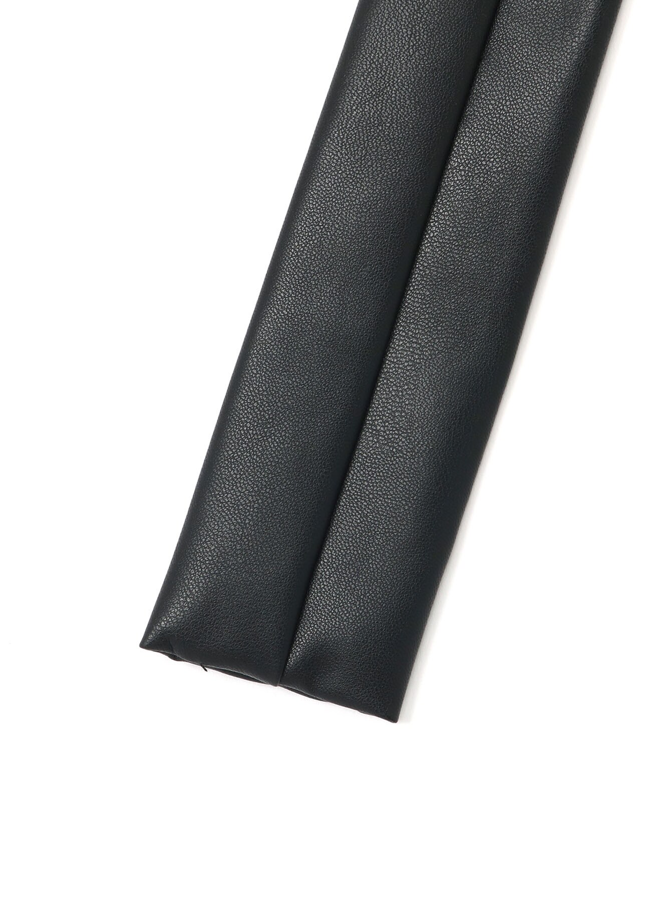 Synthetic leather Narrow Square Tie