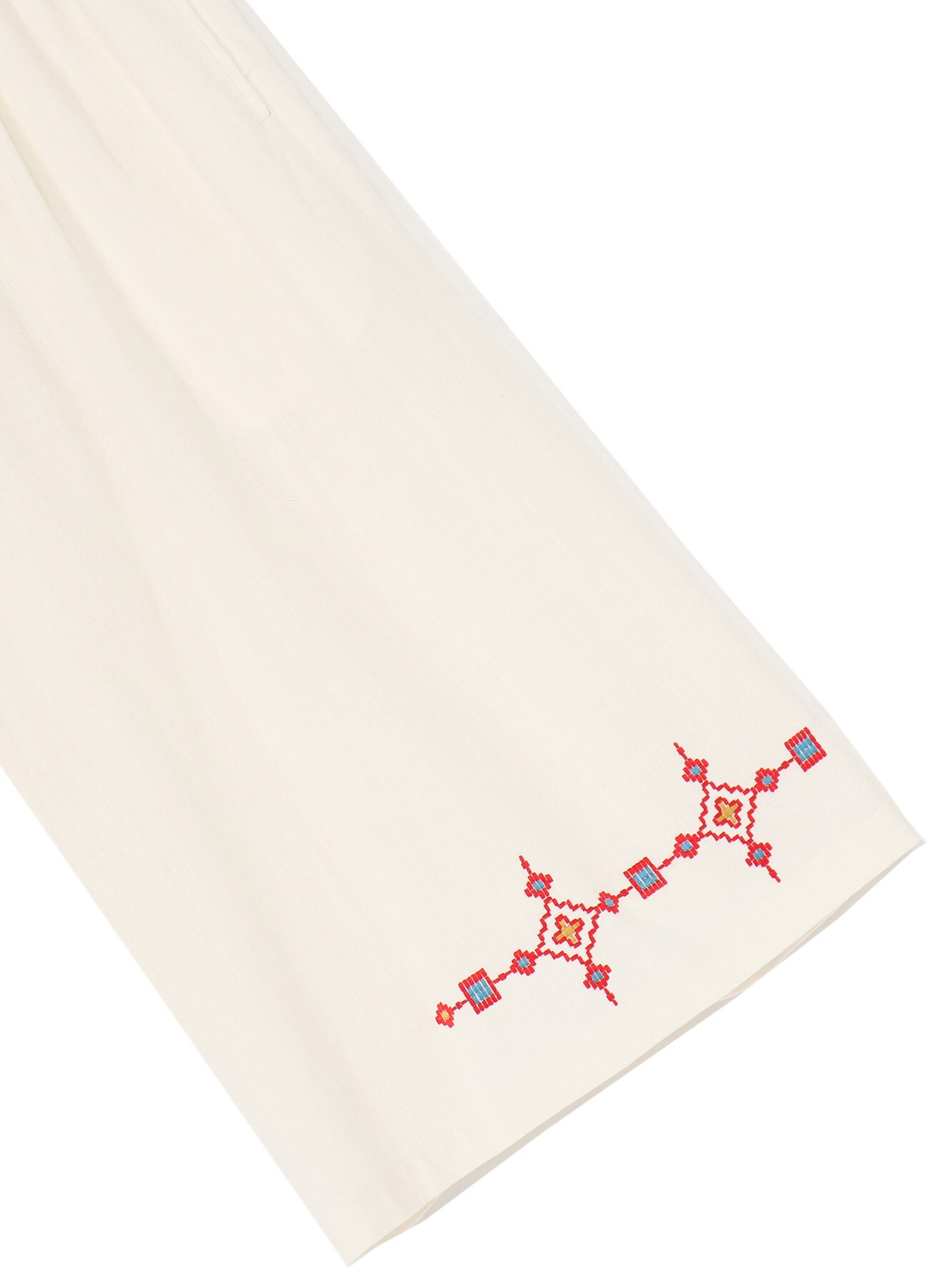 Indian Kadi Geometric pattern Embroidery Culotte Pants