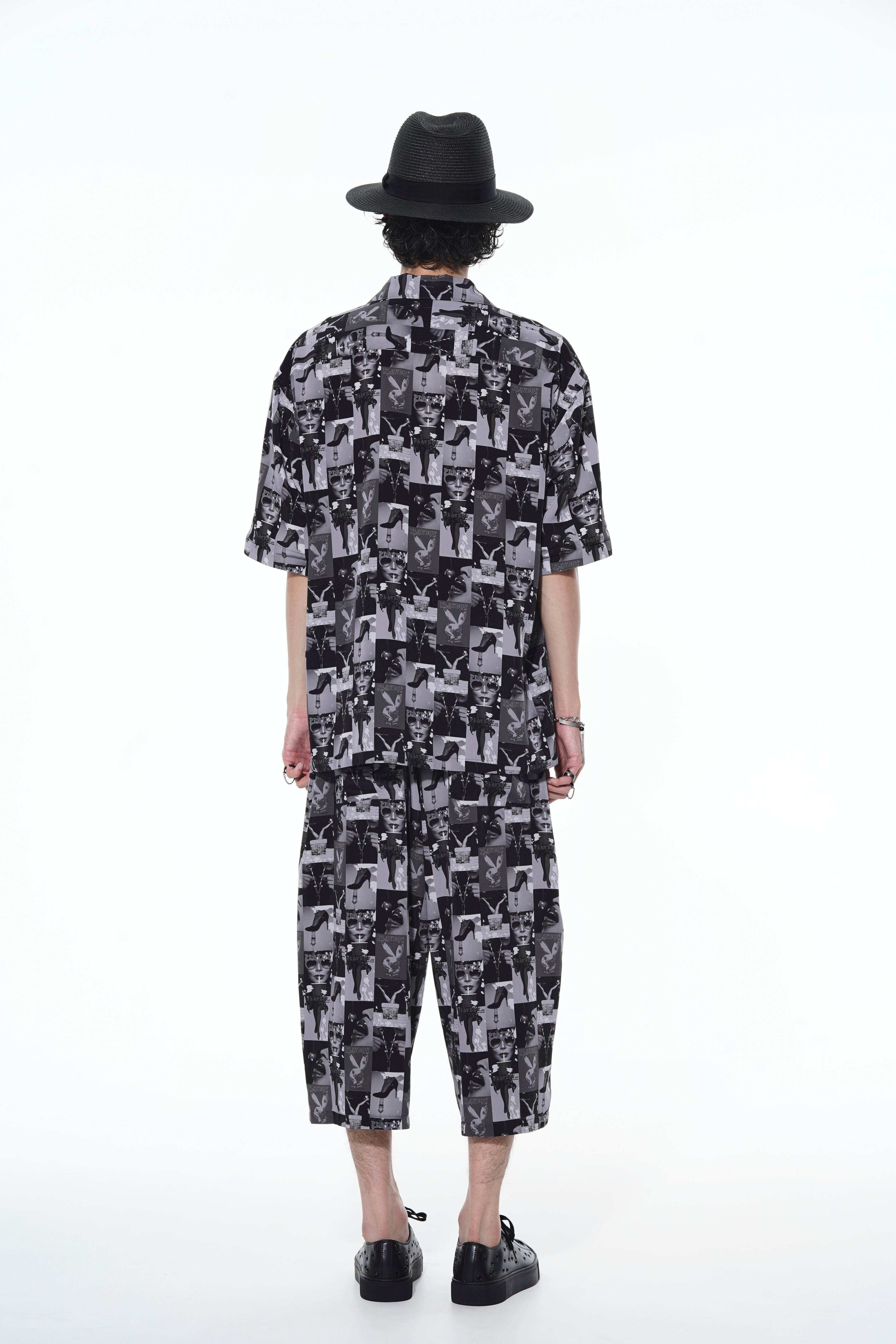 PLAYBOY×S’YTE Cover Best Collage One Tack 6-quarter-length Pants